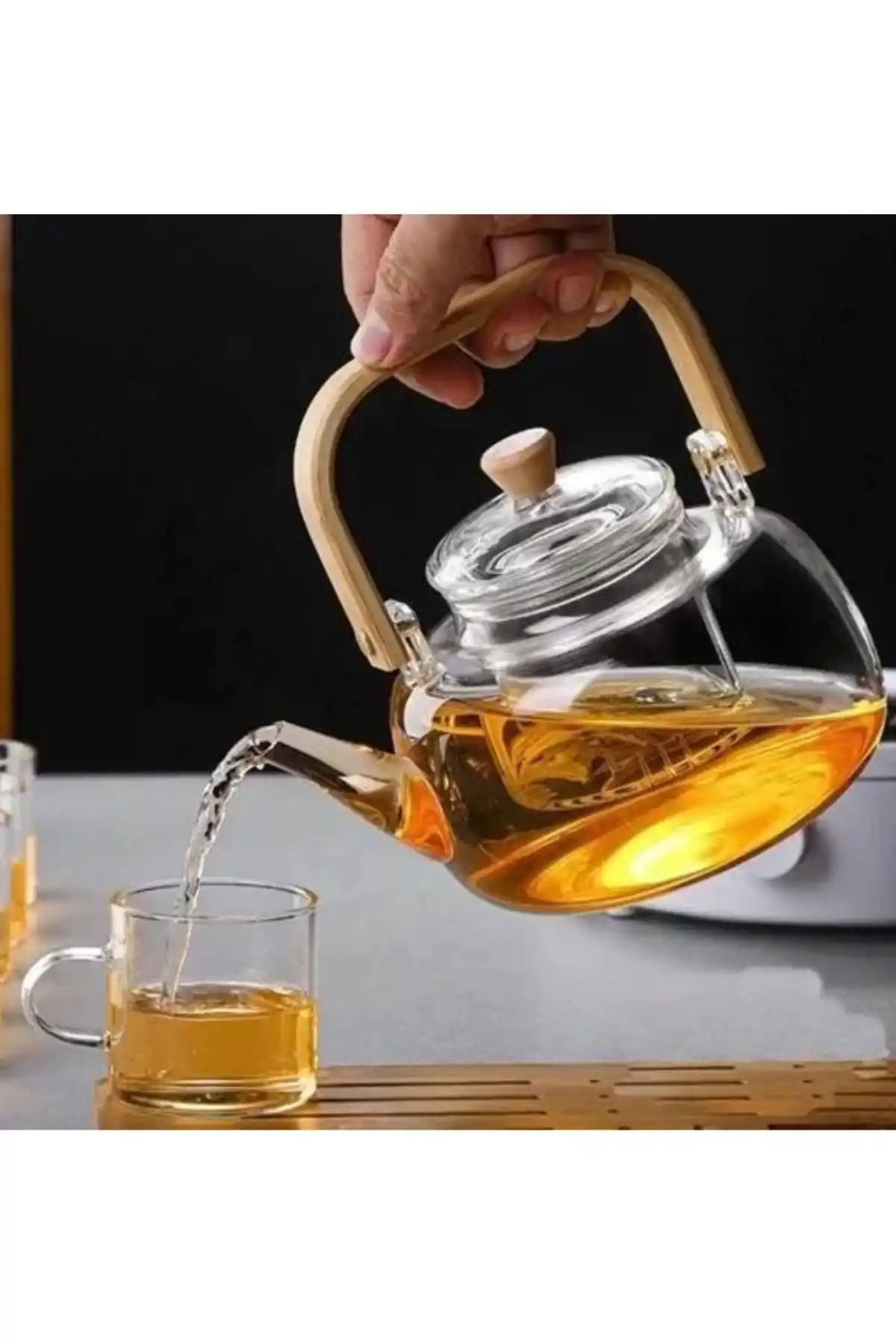 Cooker YK1331 Cam Demlik 800 cc