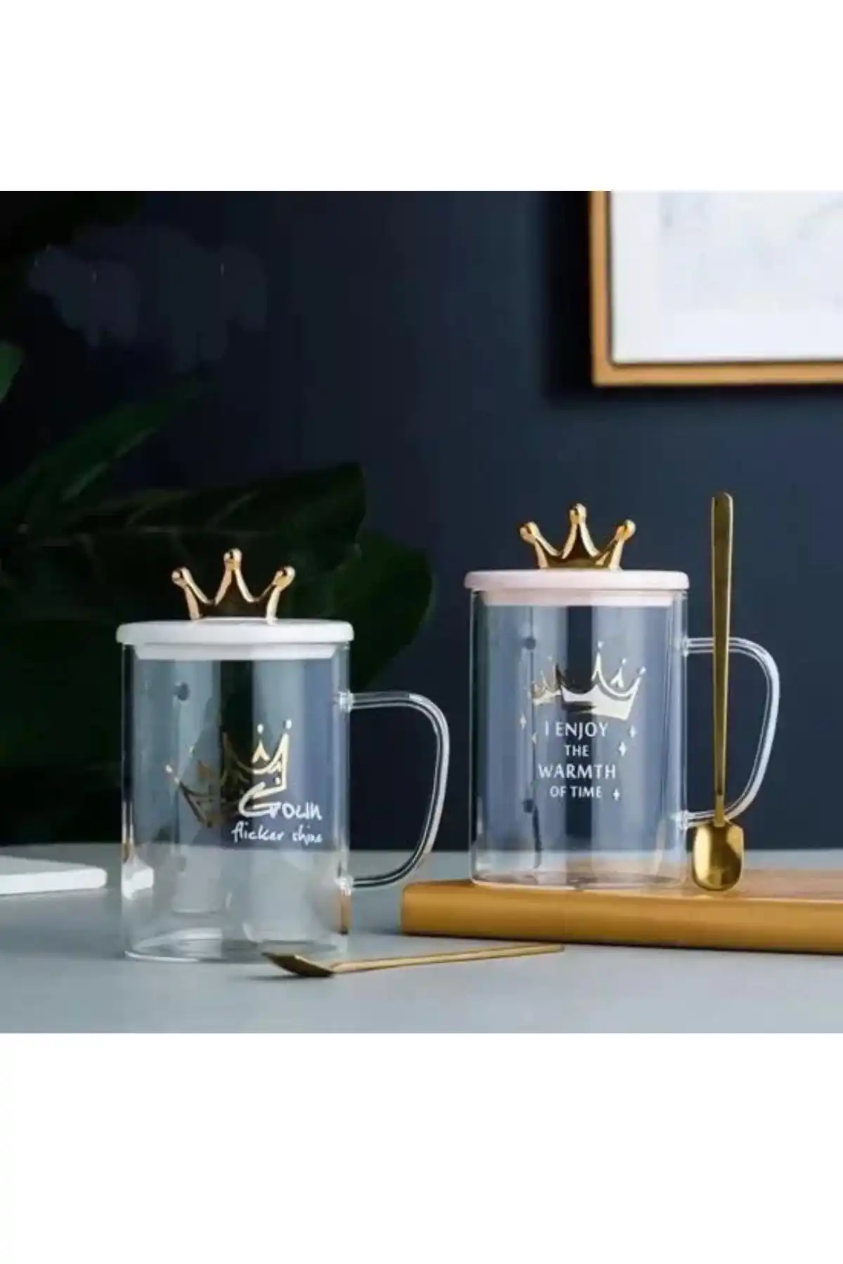 Cooker YK1347 Kapaklı Cam Bardak (Tekli)