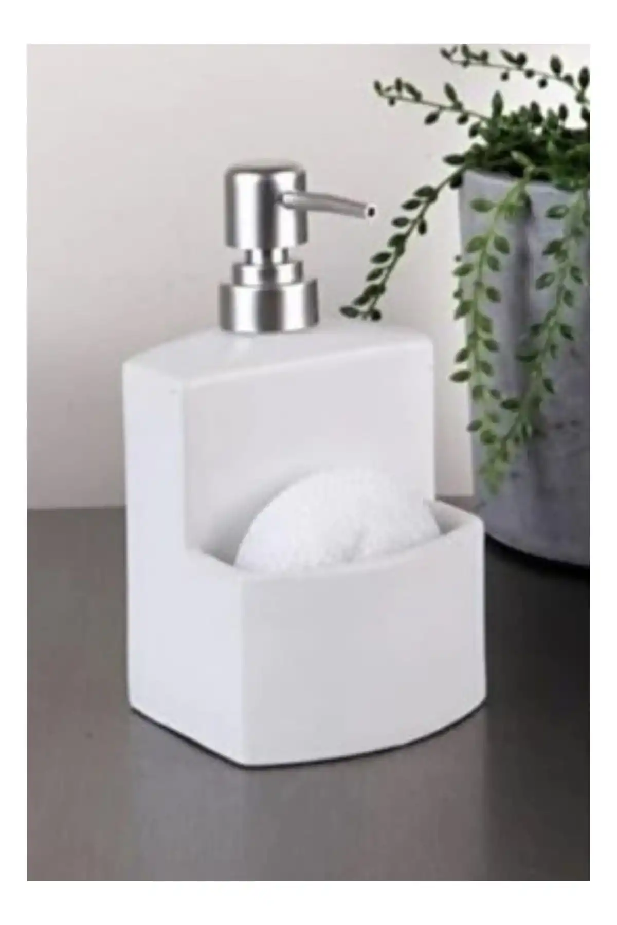 Gönül 2650 Stoneware Süngerli Sıvı Sabunluk 1 Parça