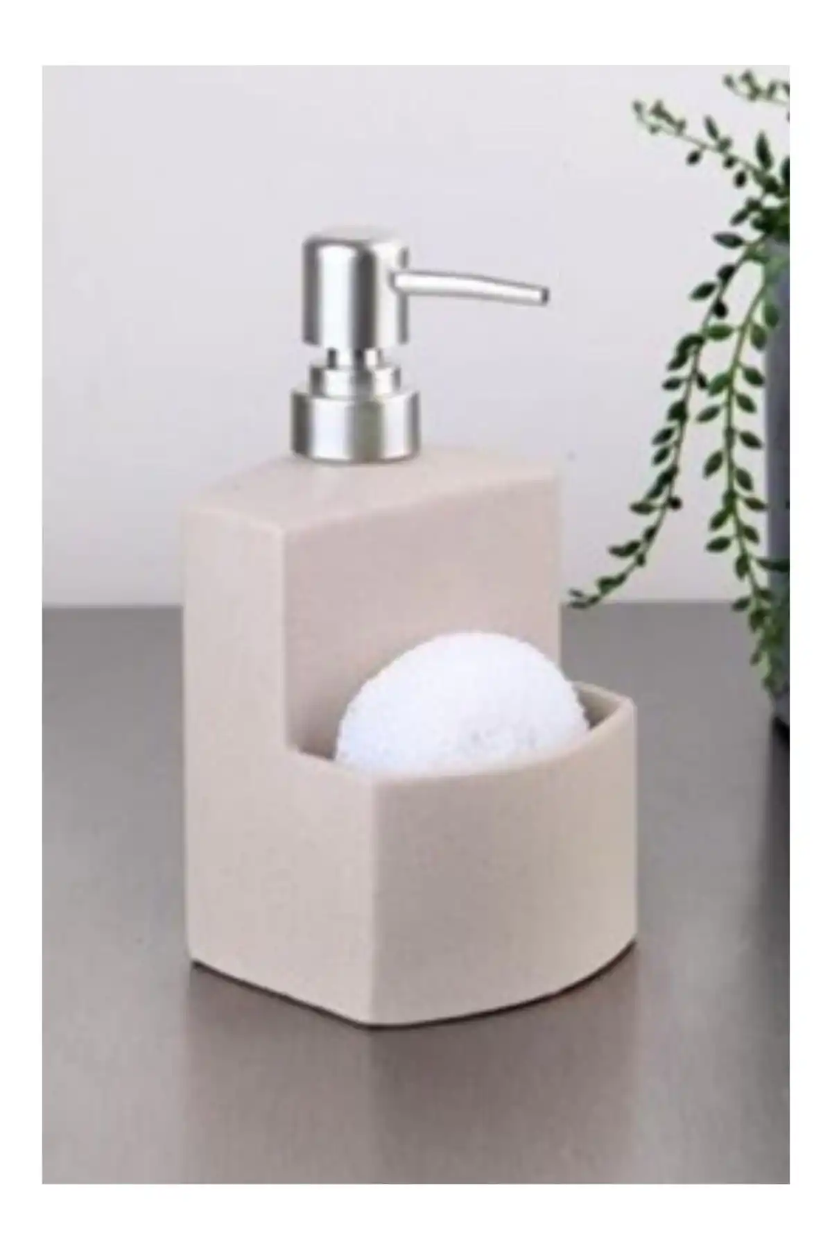 Gönül 2650 Stoneware Süngerli Sıvı Sabunluk 1 Parça