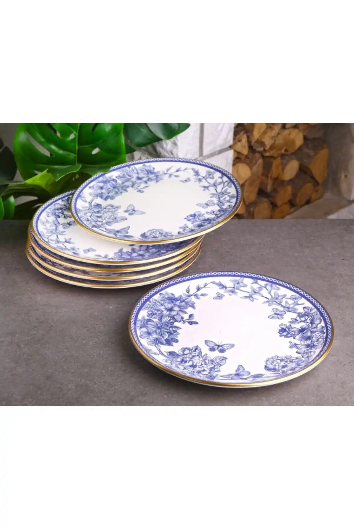Gönül 4185 Spring Seramik Servis Tabağı 6 Lı