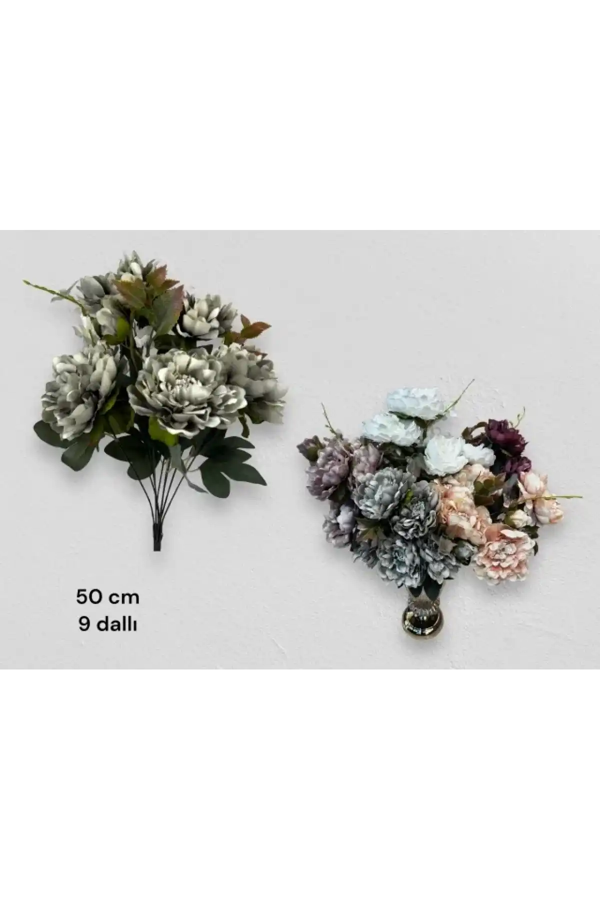 Gönül GNL 3886 Gri Yapay Çiçek 50 cm