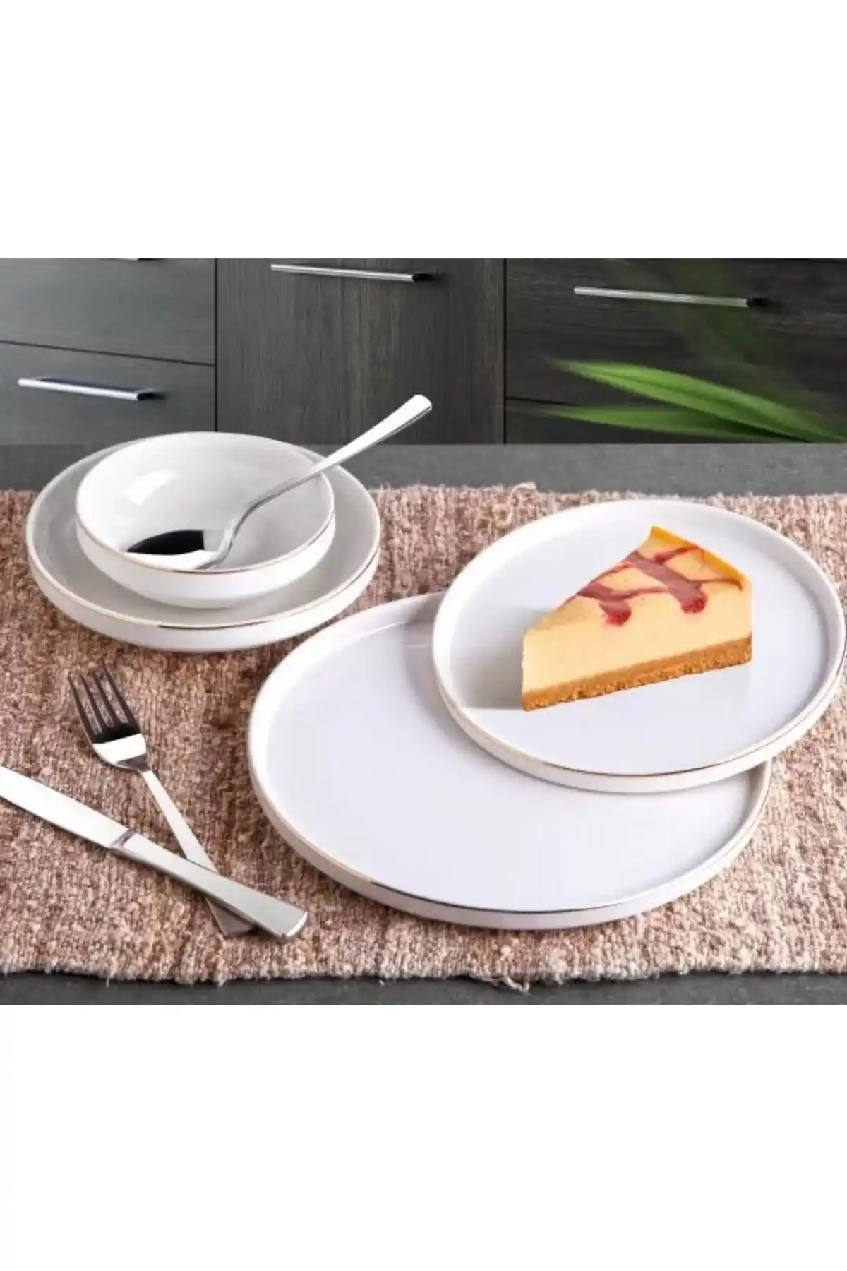 Gönül GNL3251 Porselen Gold Yemek Takımı 24 Parça