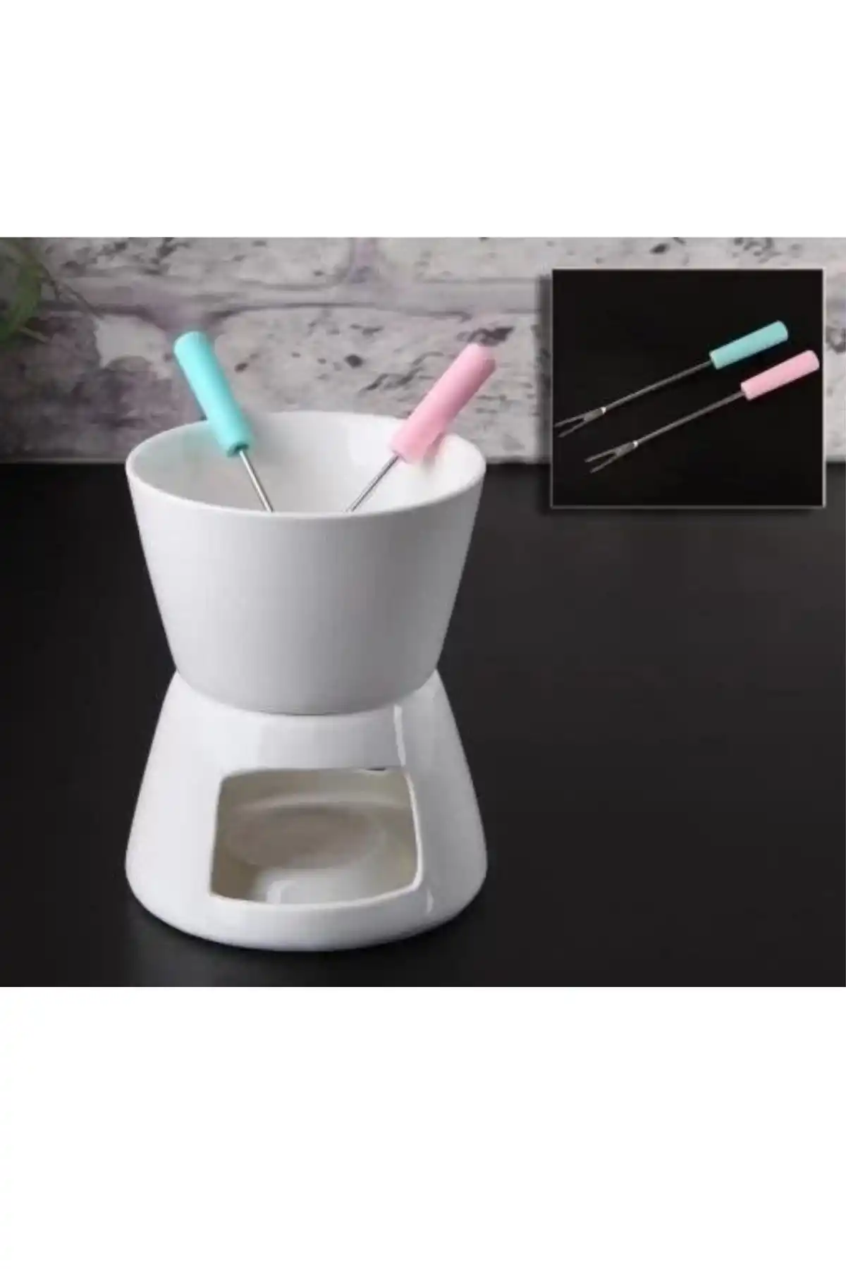 Gönül GNL3285 Porselen Fondü