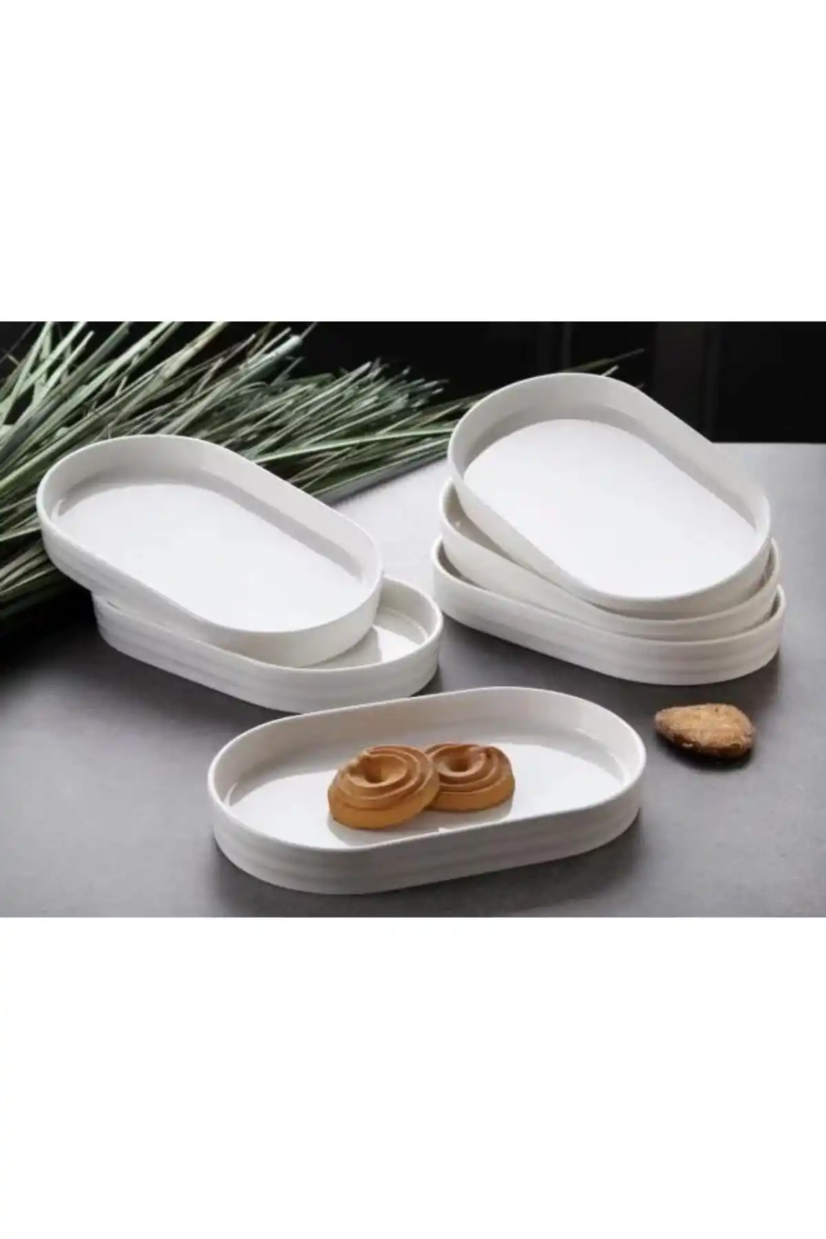 Gönül GNL3492 Oval Tabak 20x9x2 Cm 3 Lü