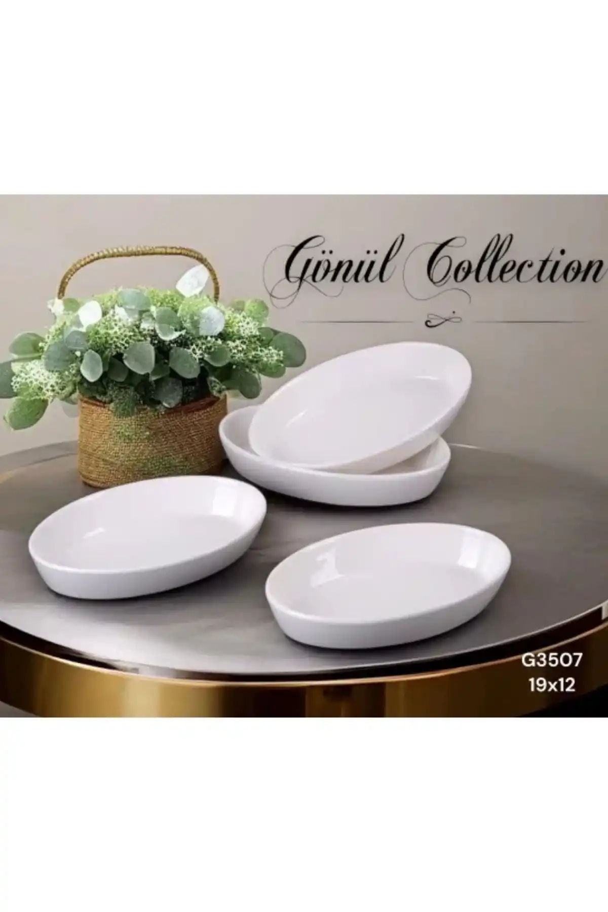 Gönül GNL3507 Porselen Kayık Tabak 1 Adet