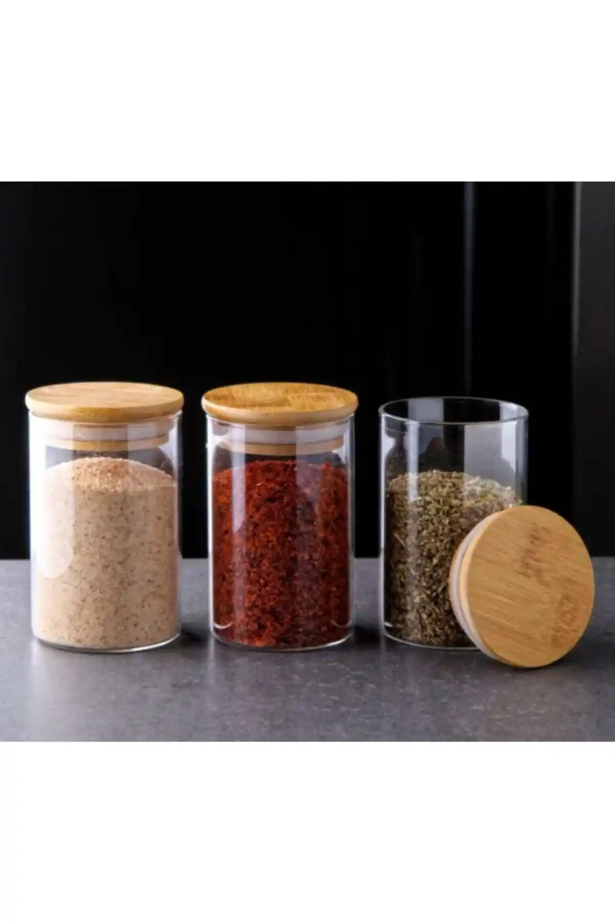 Gönül GNL3835 Borosilikat Kapaklı Cam Kavanoz 6.5x10cm (Tekli)