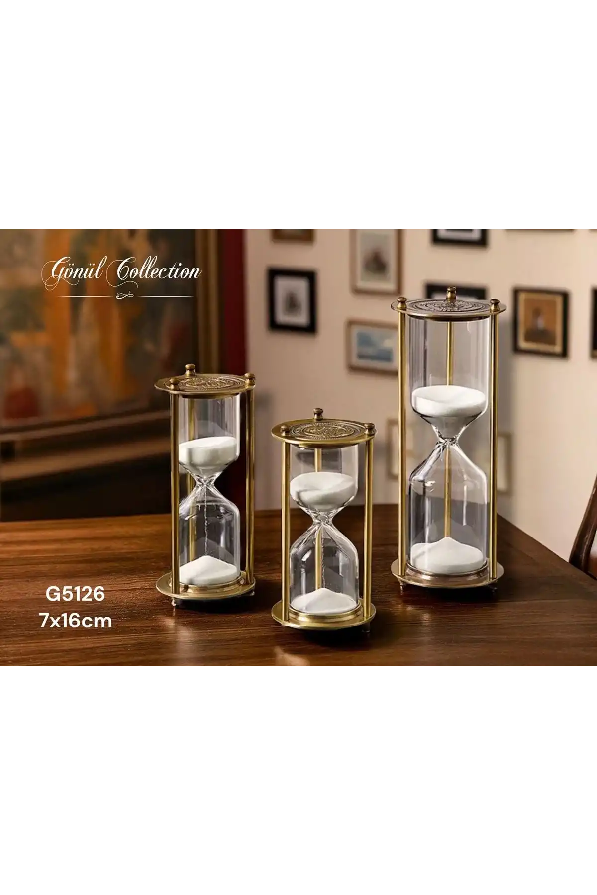 Gönül Mutfak GNL 5126 Cam Kum Saati 7x16 cm 1 Adet