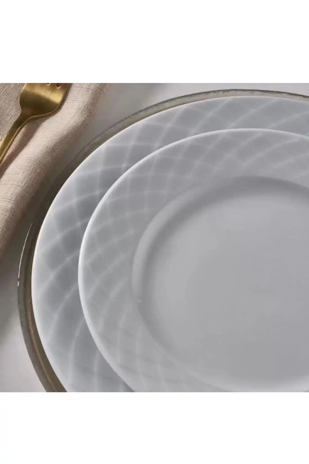 Güral Porselen ALF20DU Alfa Düz Tabak 20 Cm 6 Lı