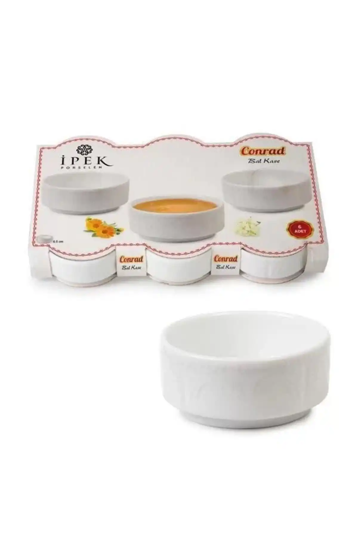 İpek RAD6 Conrad Bal Kasesi 6.5 Cm 6 Lı