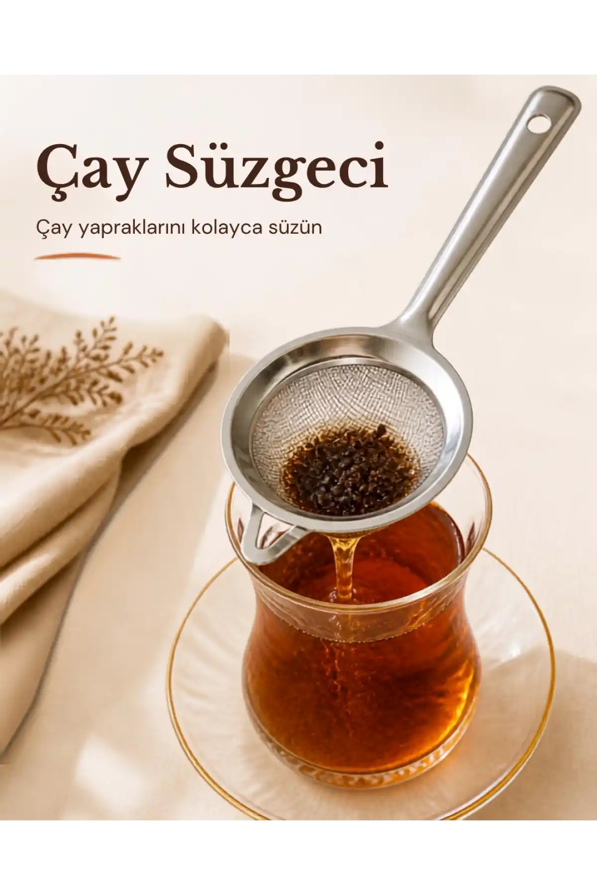 Ivory Çelik Çay Süzgeci 5.5cm