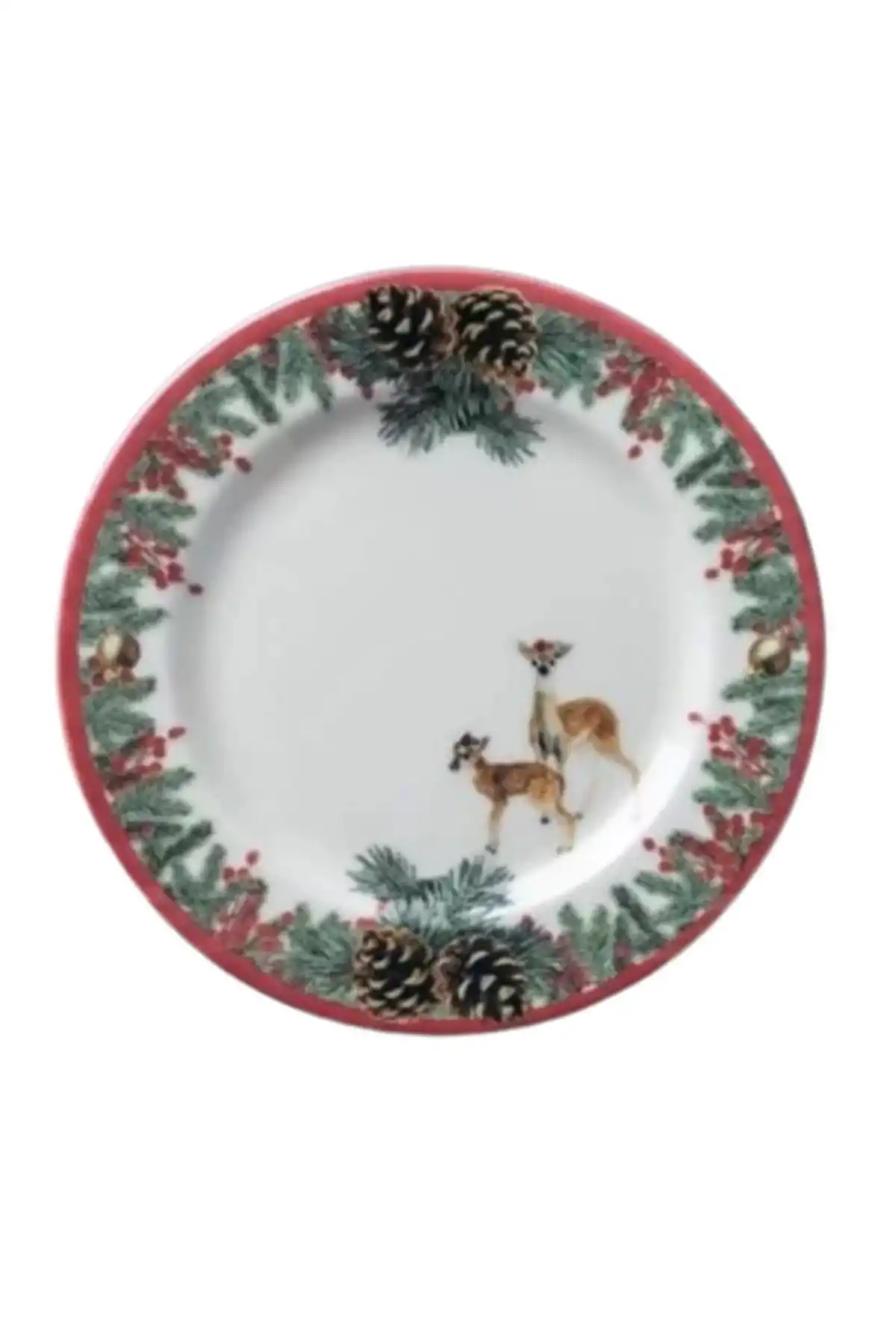 Kosova YLB1104 Ceylan Desenli Pasta Tabağı 20 cm 6lı