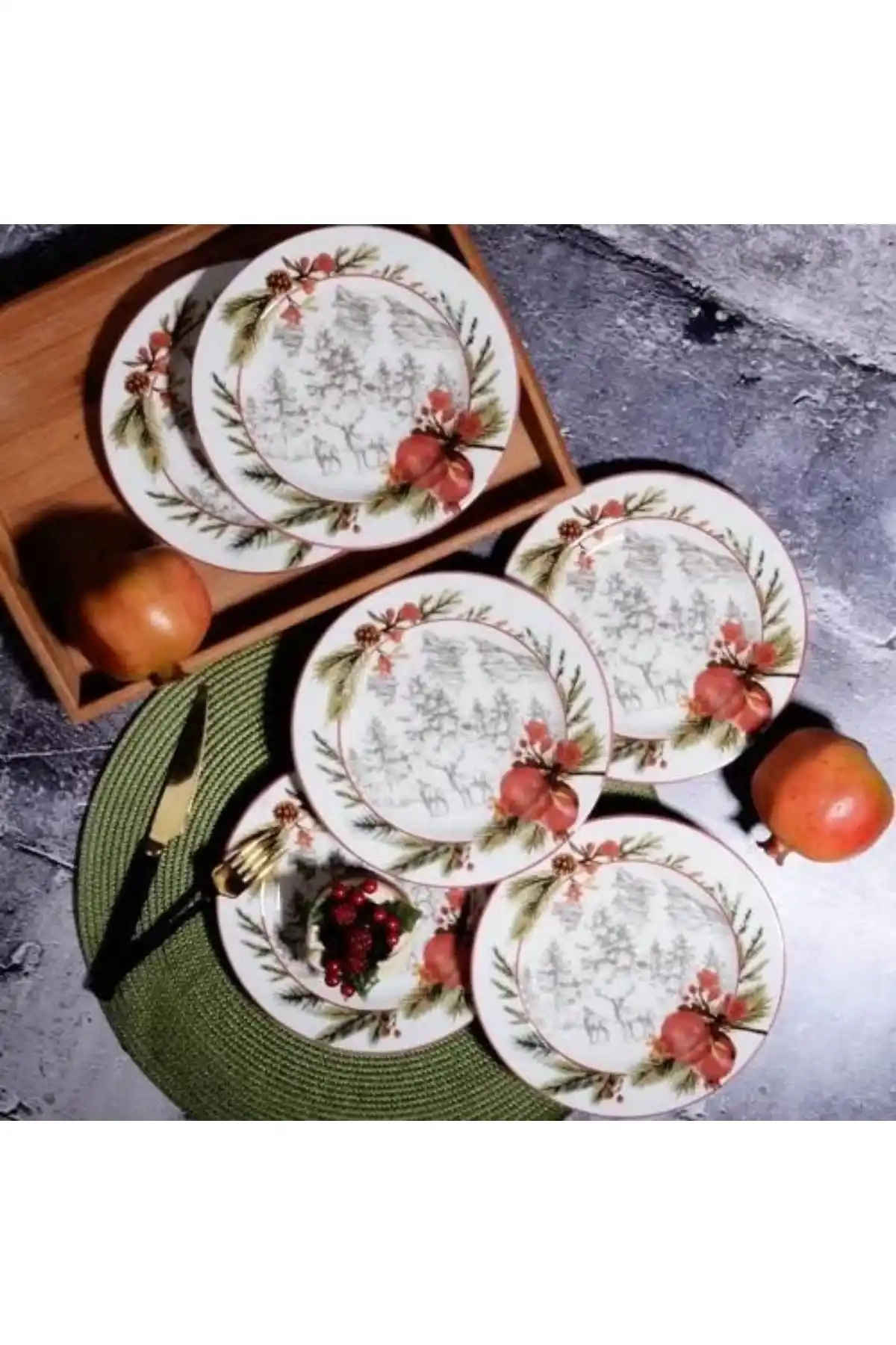 Kosova YLB1115 Pasta Tabağı 20 cm 6lı