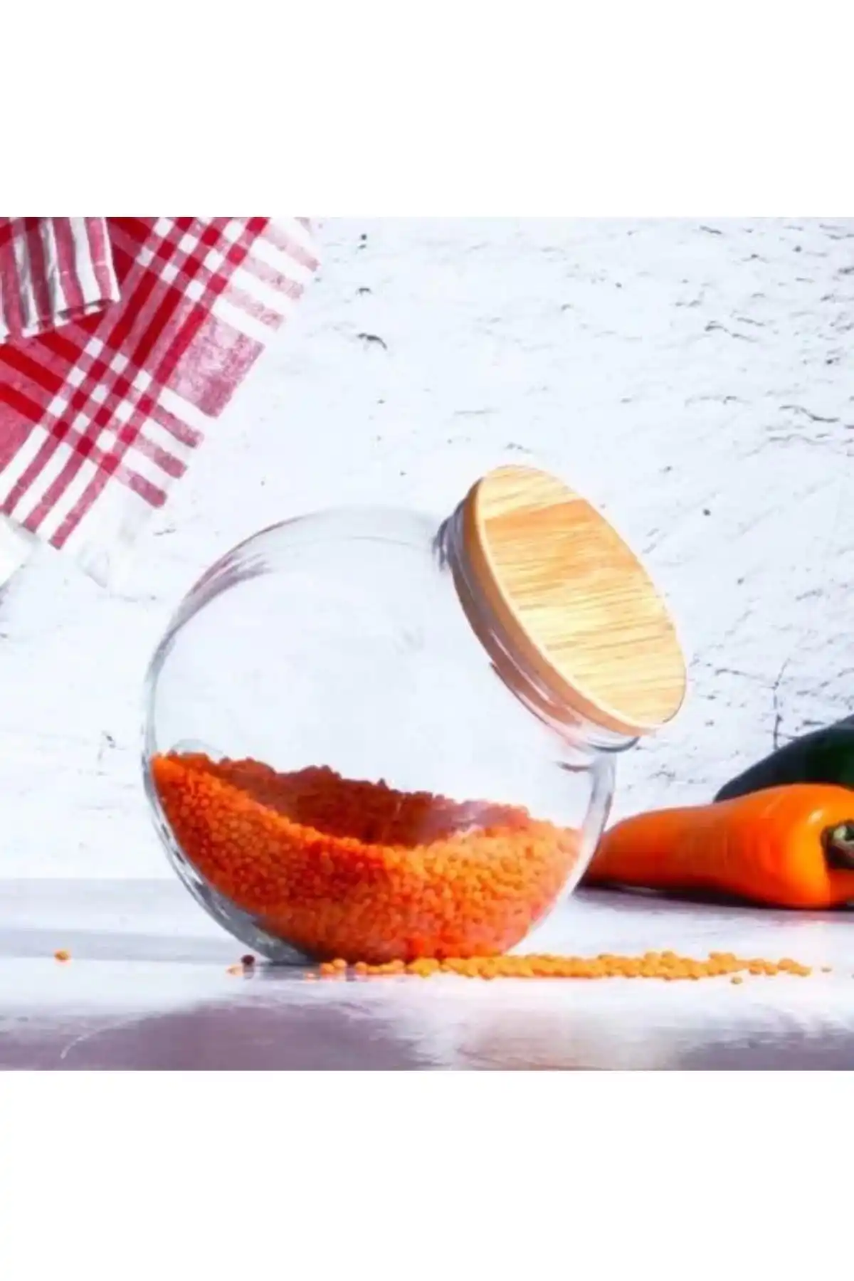 Kosova ZBO11 Kapaklı Cam Kavanoz No:2 15x15 cm