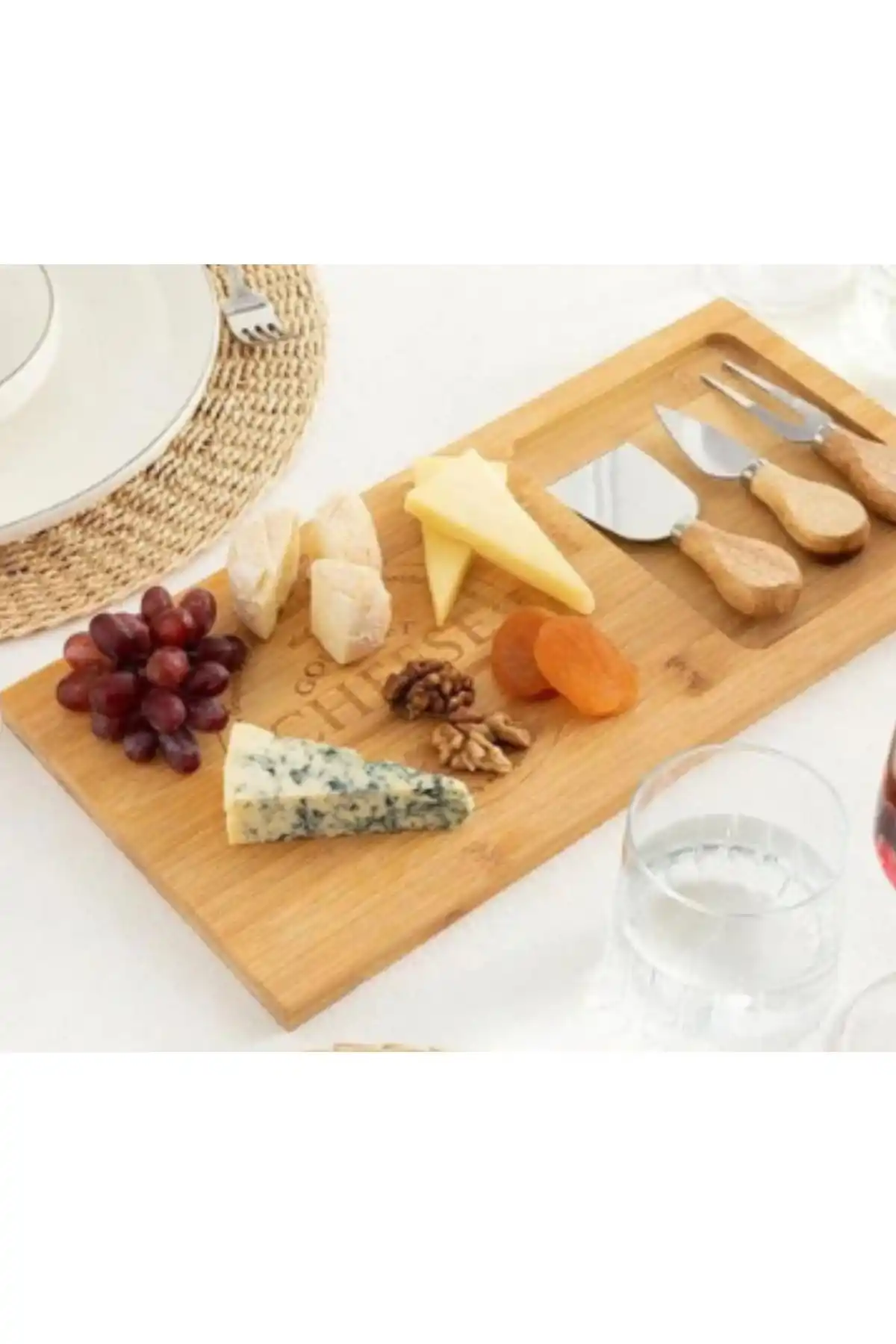 Mien MEN244 Bambu Peynir Sunum Seti
