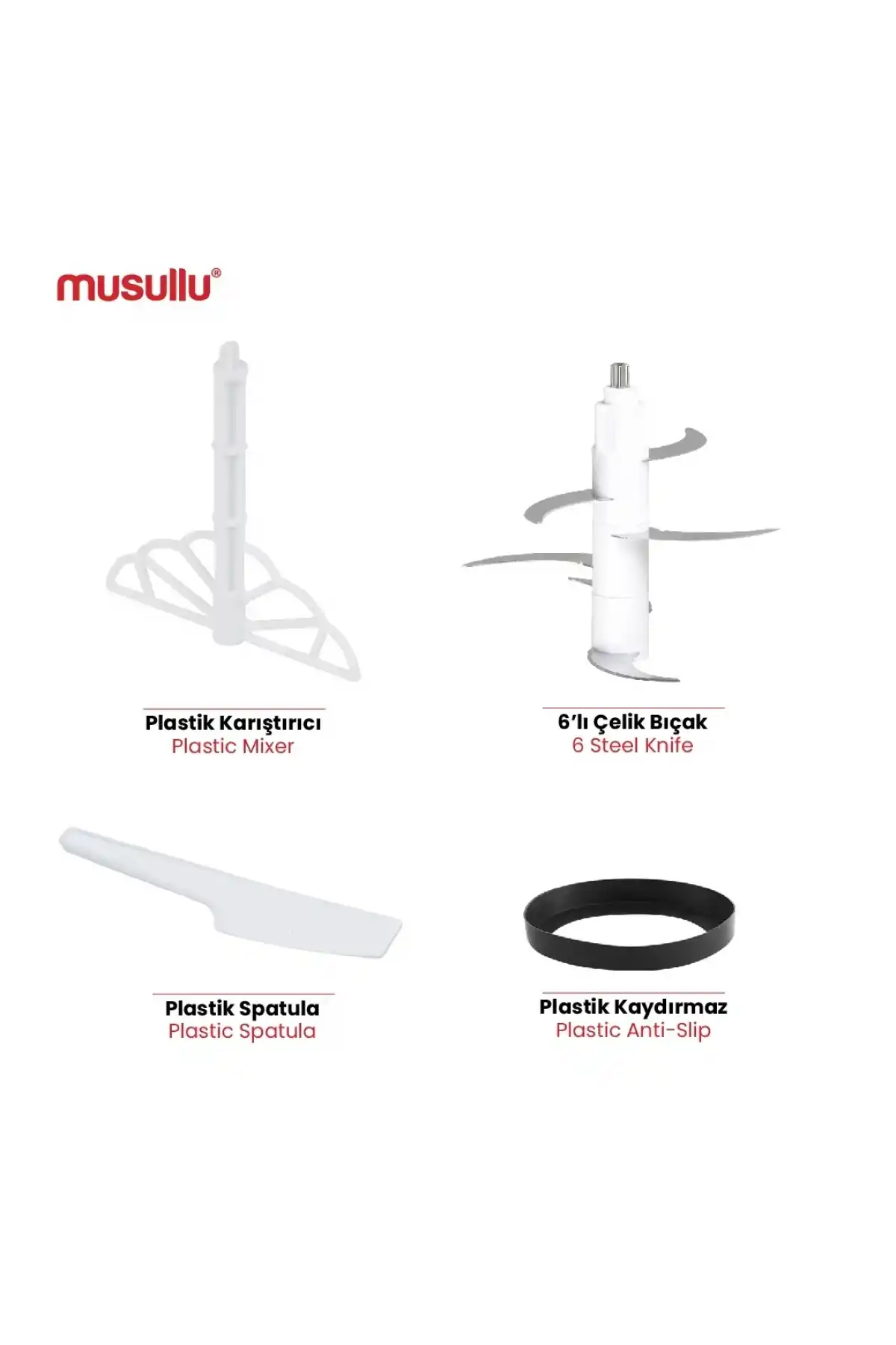 Musullu Rondo Doğrayıcı 1000 W 3 L