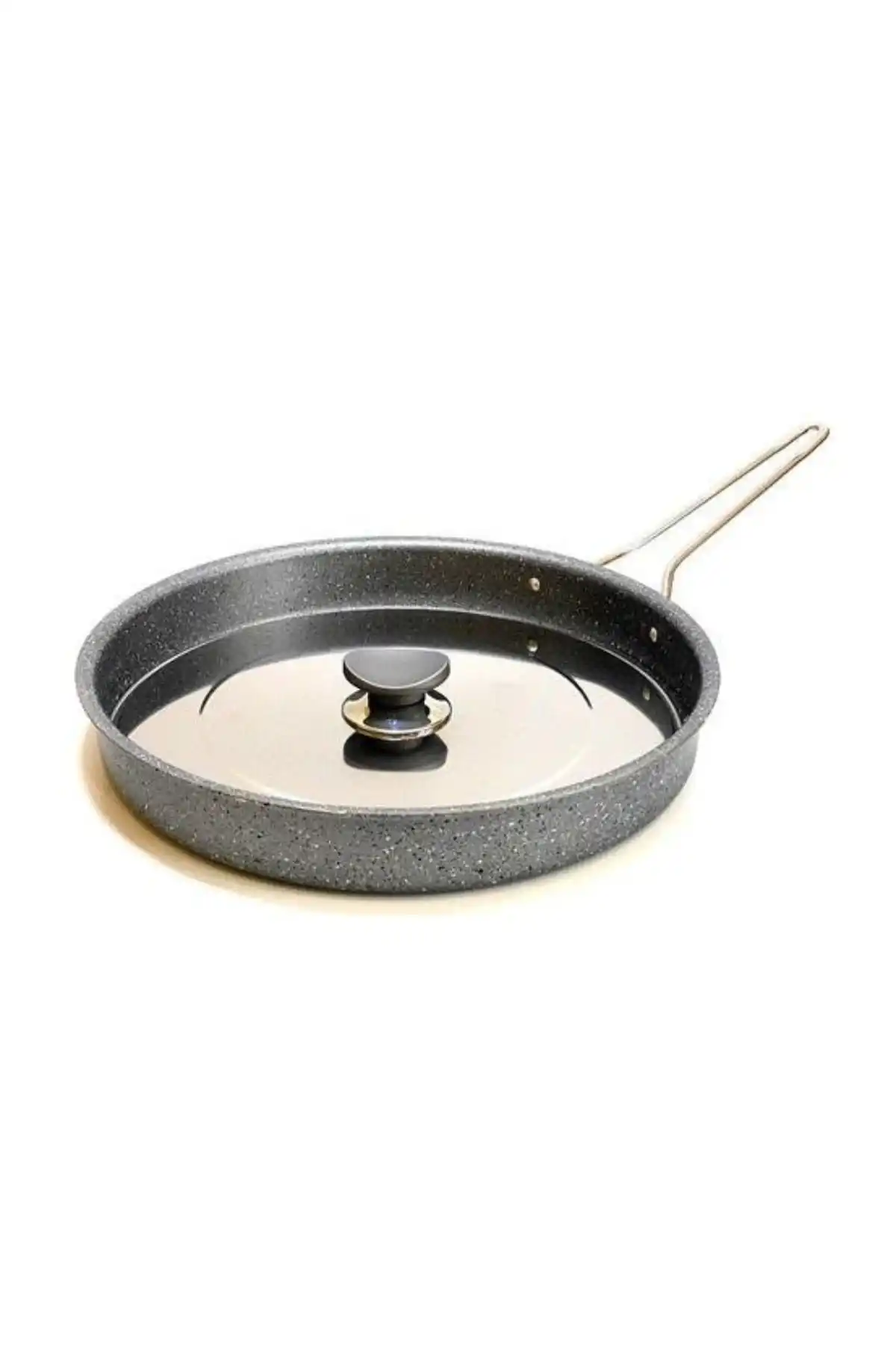 OMS 3222.32 Metal Kapaklı Granit Hamsi Tava 32x4 Cm