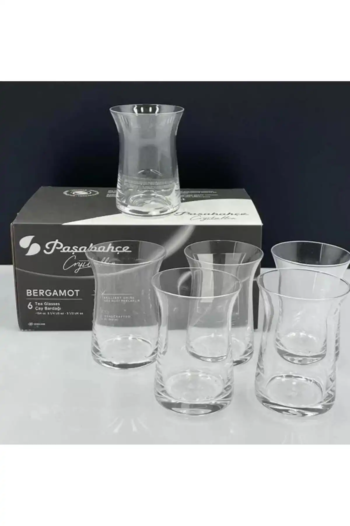 Paşabahçe 22172 Begamot Kristal Çay Bardağı 154 cc 6lı