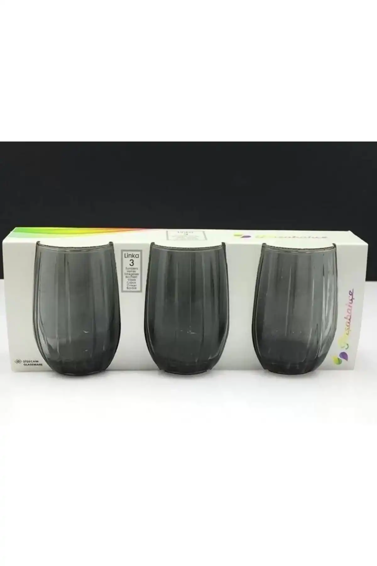 Paşabahçe 420302 Gri Linka Su Bardağı 240 cc 6lı