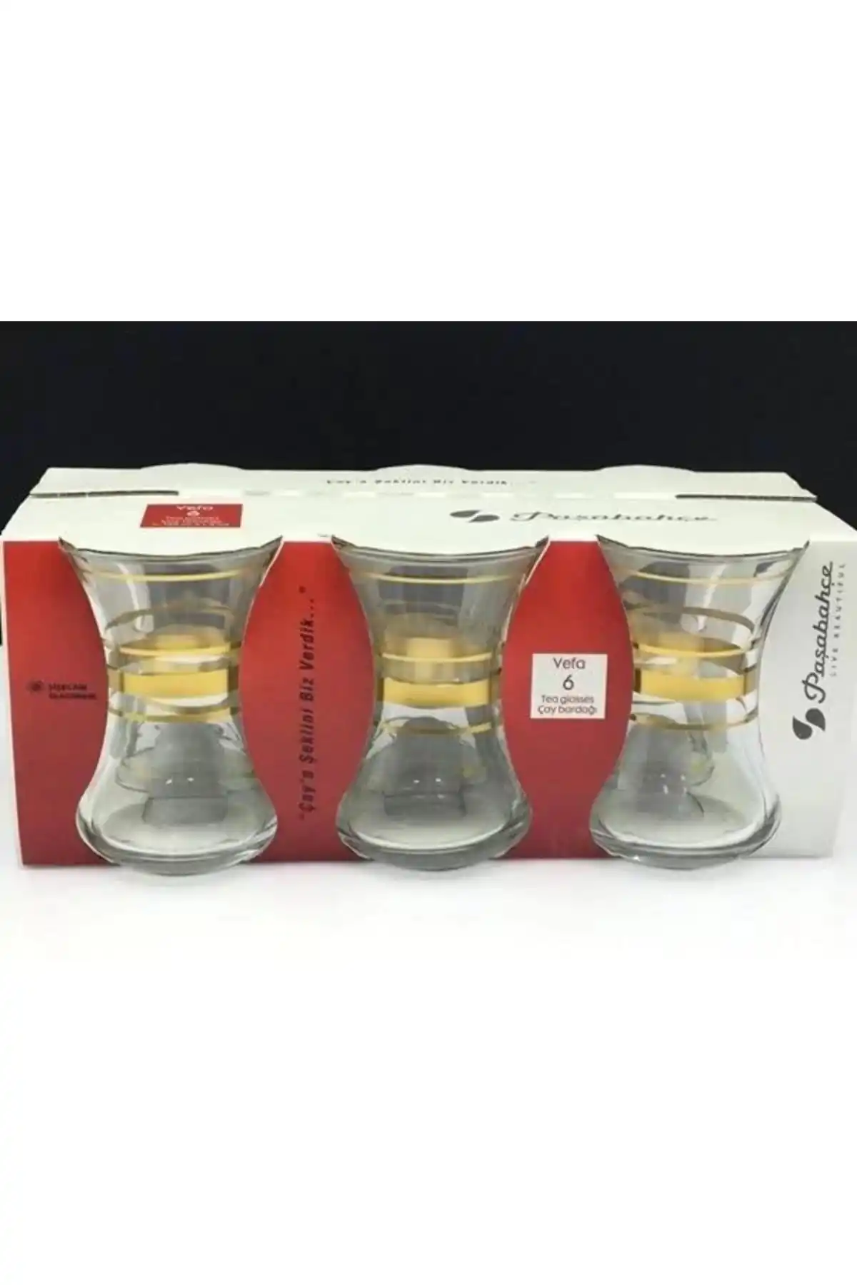 Paşabahçe 42771 Mat Yaldızlı Çay Bardağı 130 Cc 6 Lı