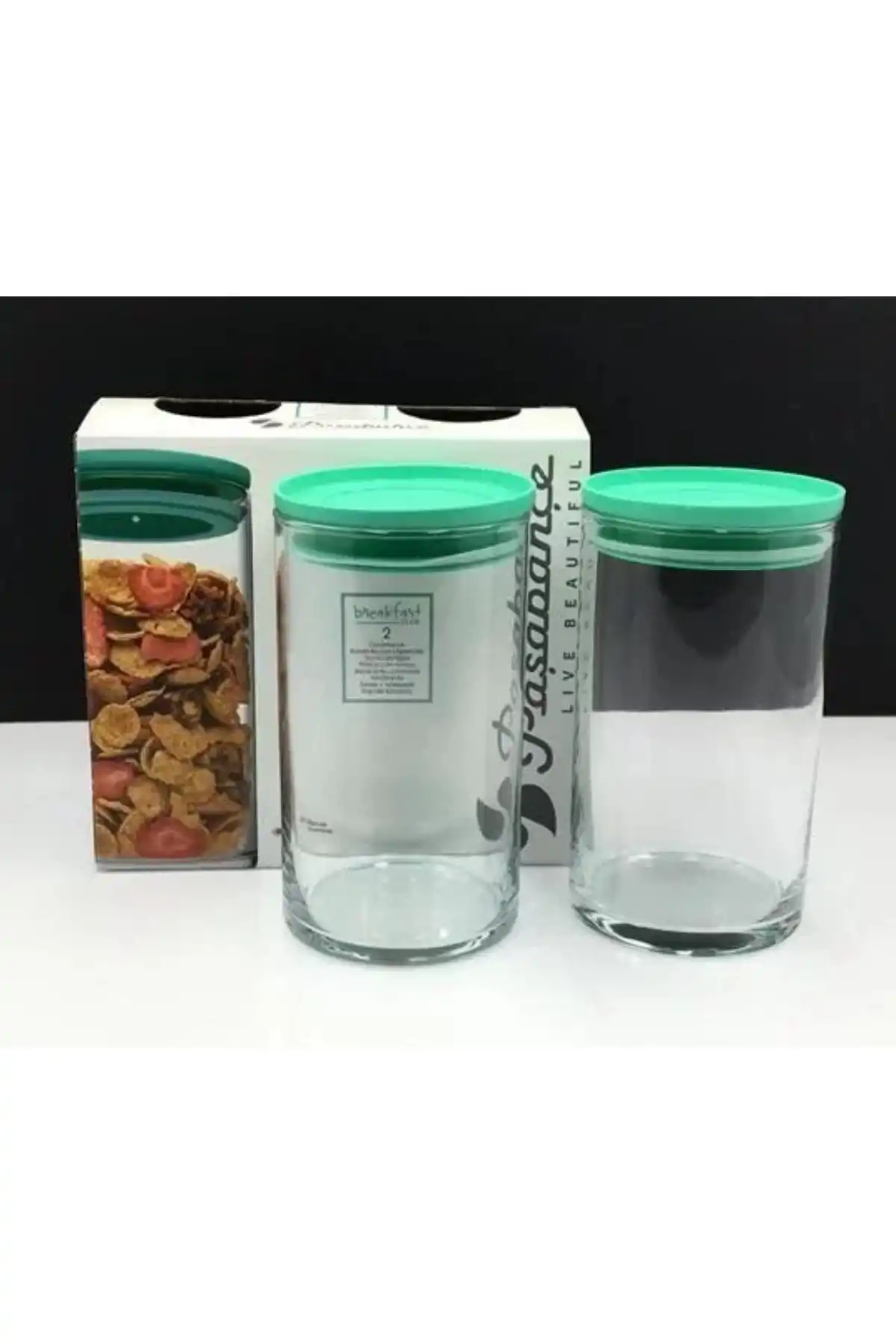 Paşabahçe 43736 Kahvaltılık Yeşil Kavanoz 730 cc 2li