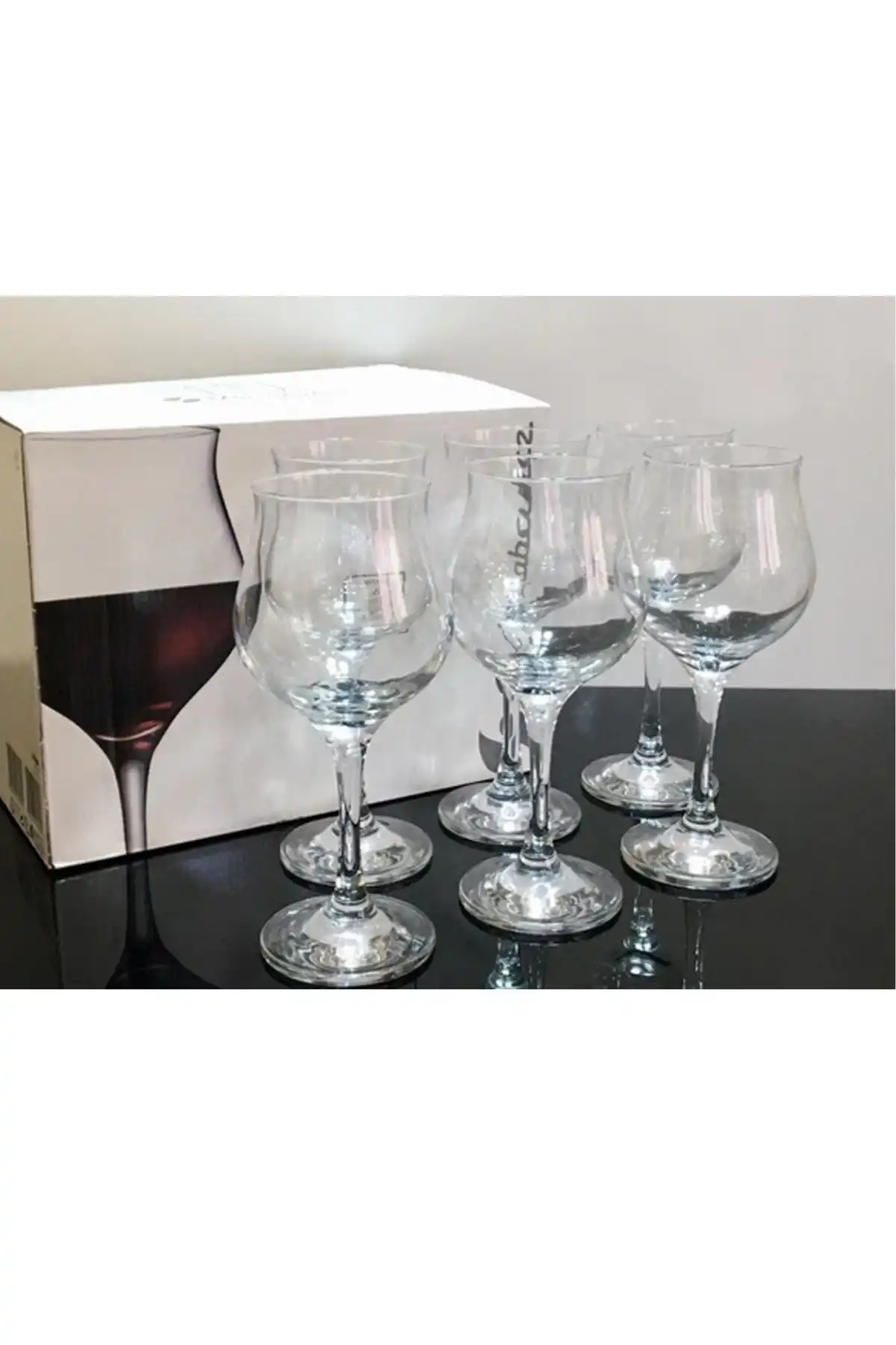 Paşabahçe 440268 Wavy Ayaklı Şarap Kadehi 370 cc 6lı