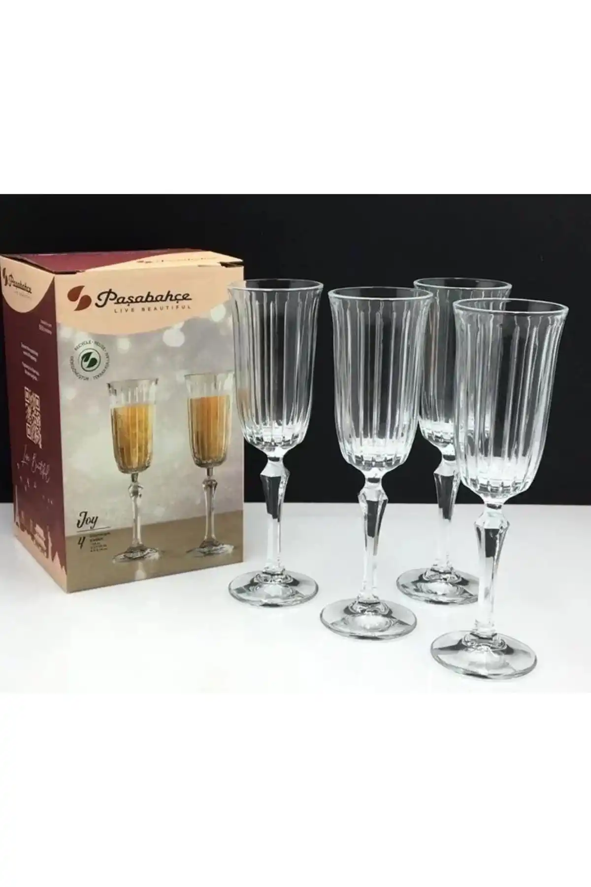 Paşabahçe 440300 Joy Şampanya Kadehi 175 cc 4lü