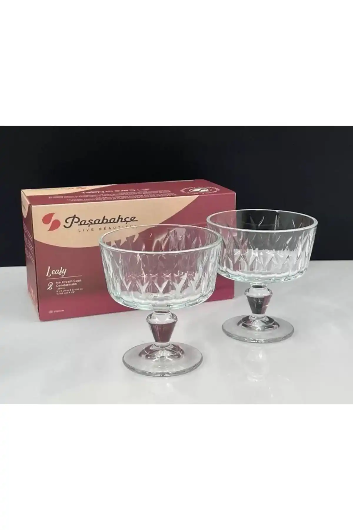 Paşabahçe 440414 Leafy Dondurmalık 260 cc 2li