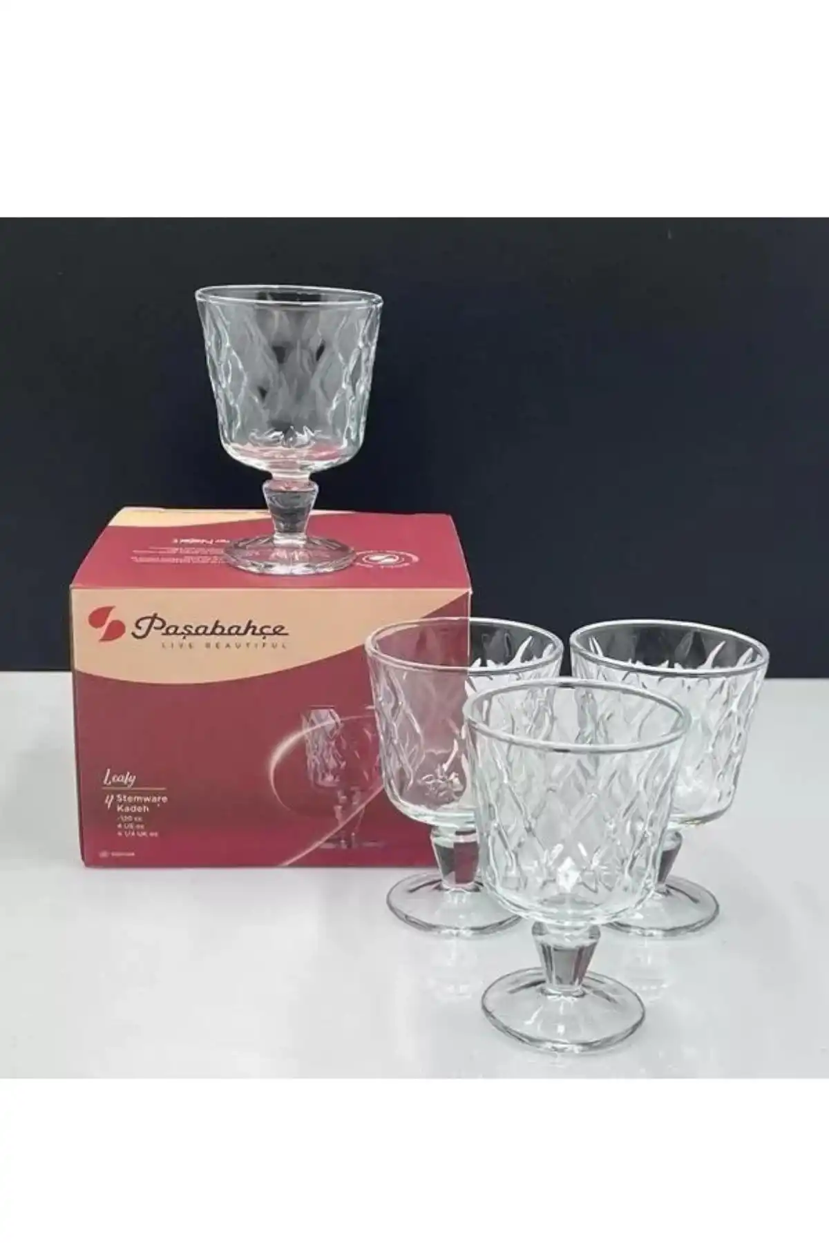 Paşabahçe 440462 Leafy Kadeh 110 cc 4lü