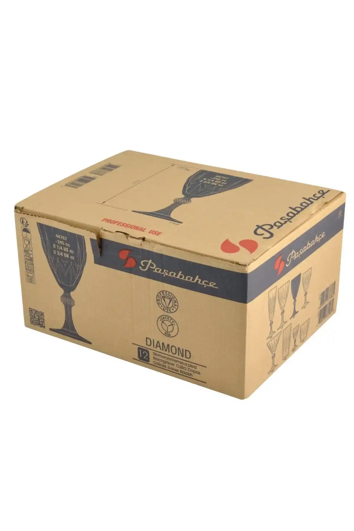 Paşabahçe 44767 Diamond Şarap Kadehi 245 cc 12li