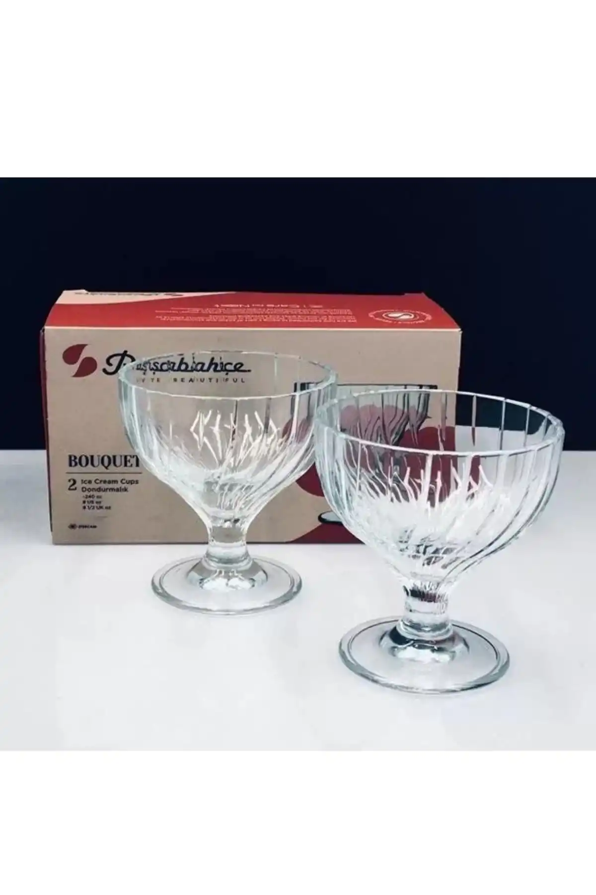 Paşabahçe 51819 Bouquet Dondurmalık 240 cc 2li