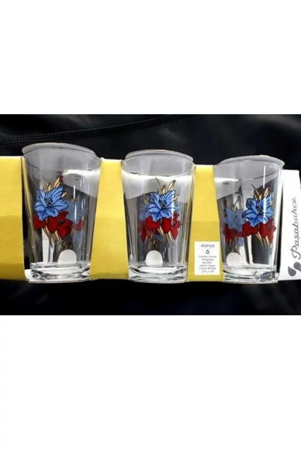 Paşabahçe 52052 Gül Desenli Su Bardağı 205 cc 6lı