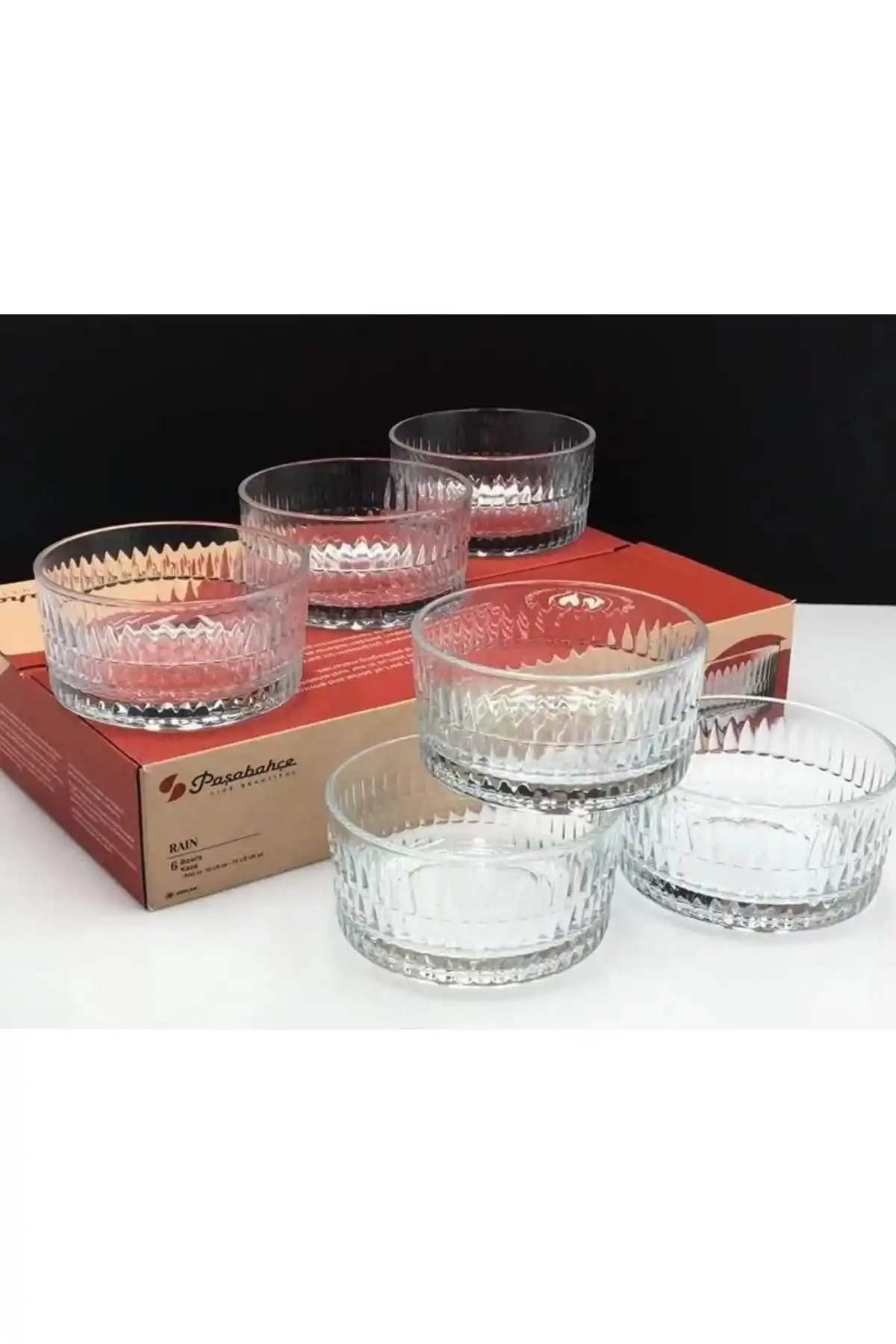 Paşabahçe 530122 Rain Cam Kase 300cc 6 Lı