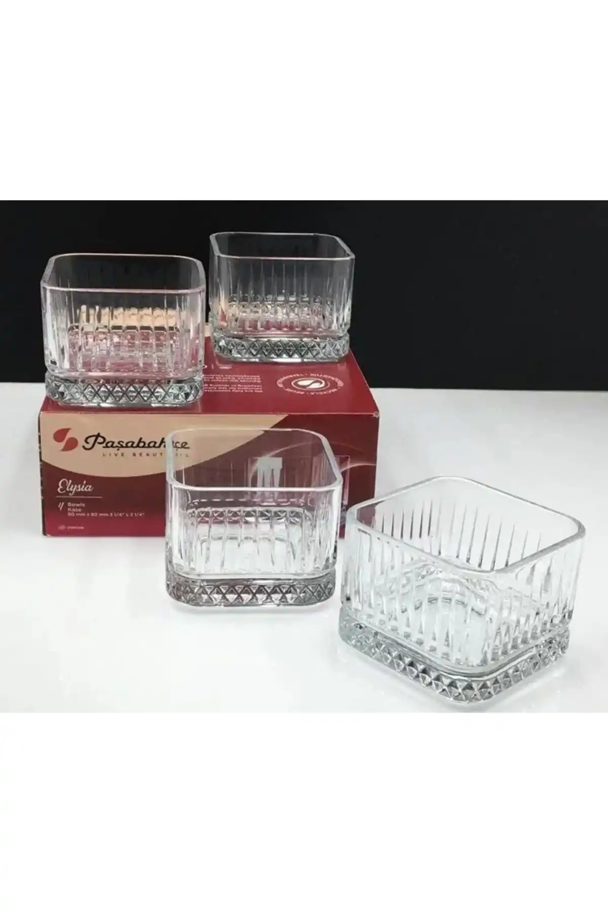 Paşabahçe 530138 Elysia Cam Kase 235 cc 4lü