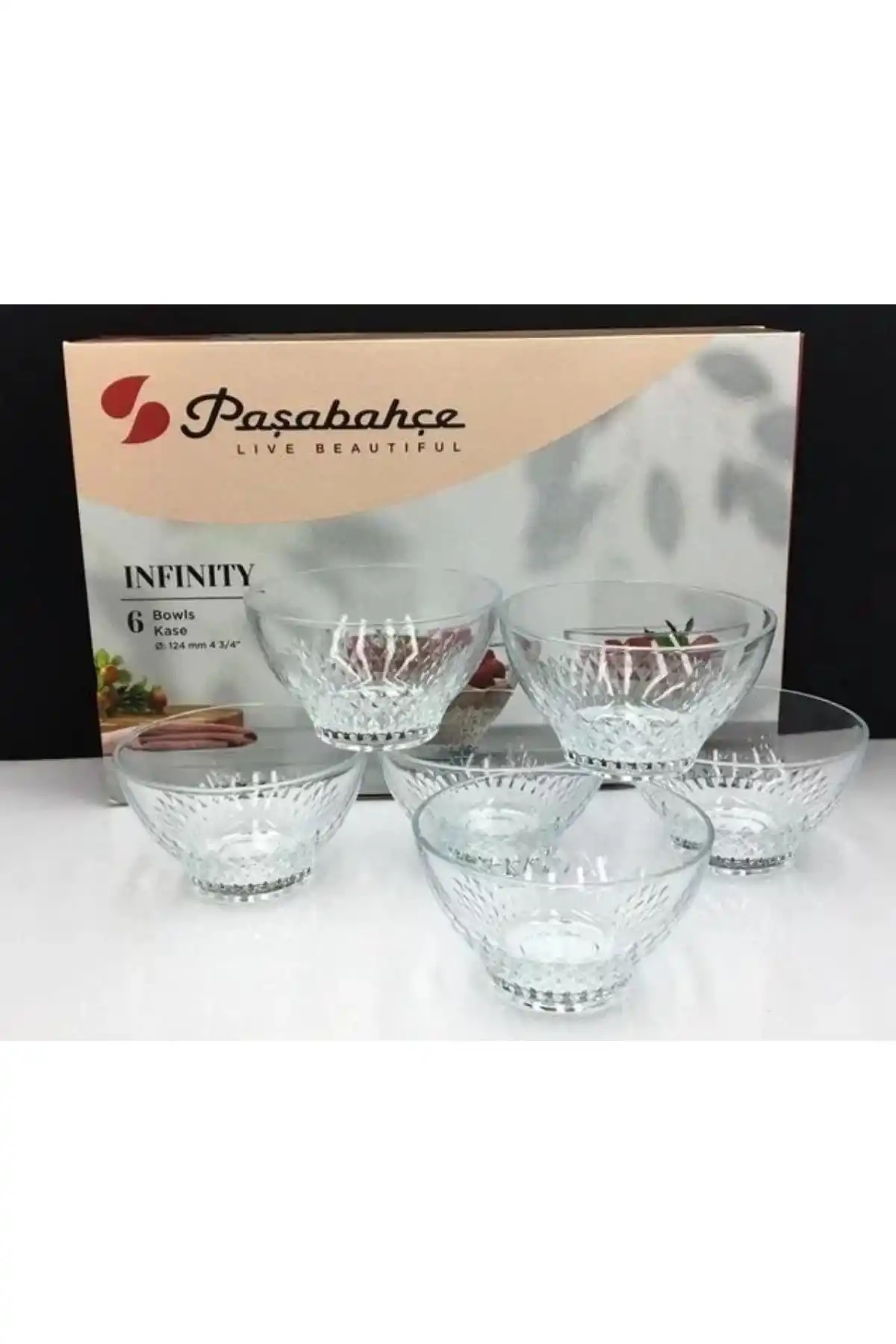 Paşabahçe 530256 İnfinity Cam Kase 12cm 6 Lı