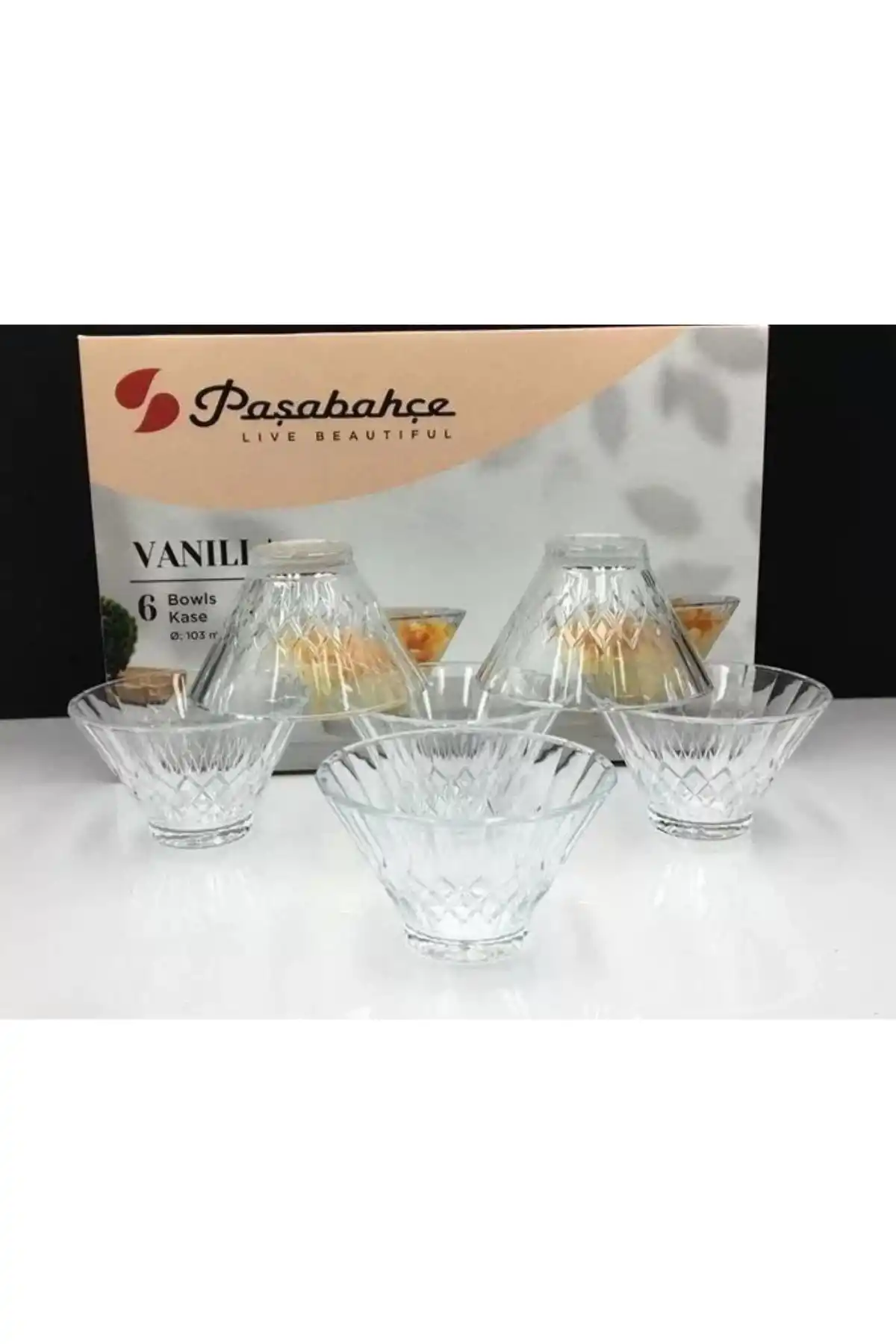 Paşabahçe 530436 Vanilla Cam Kase 10cm 6 Lı