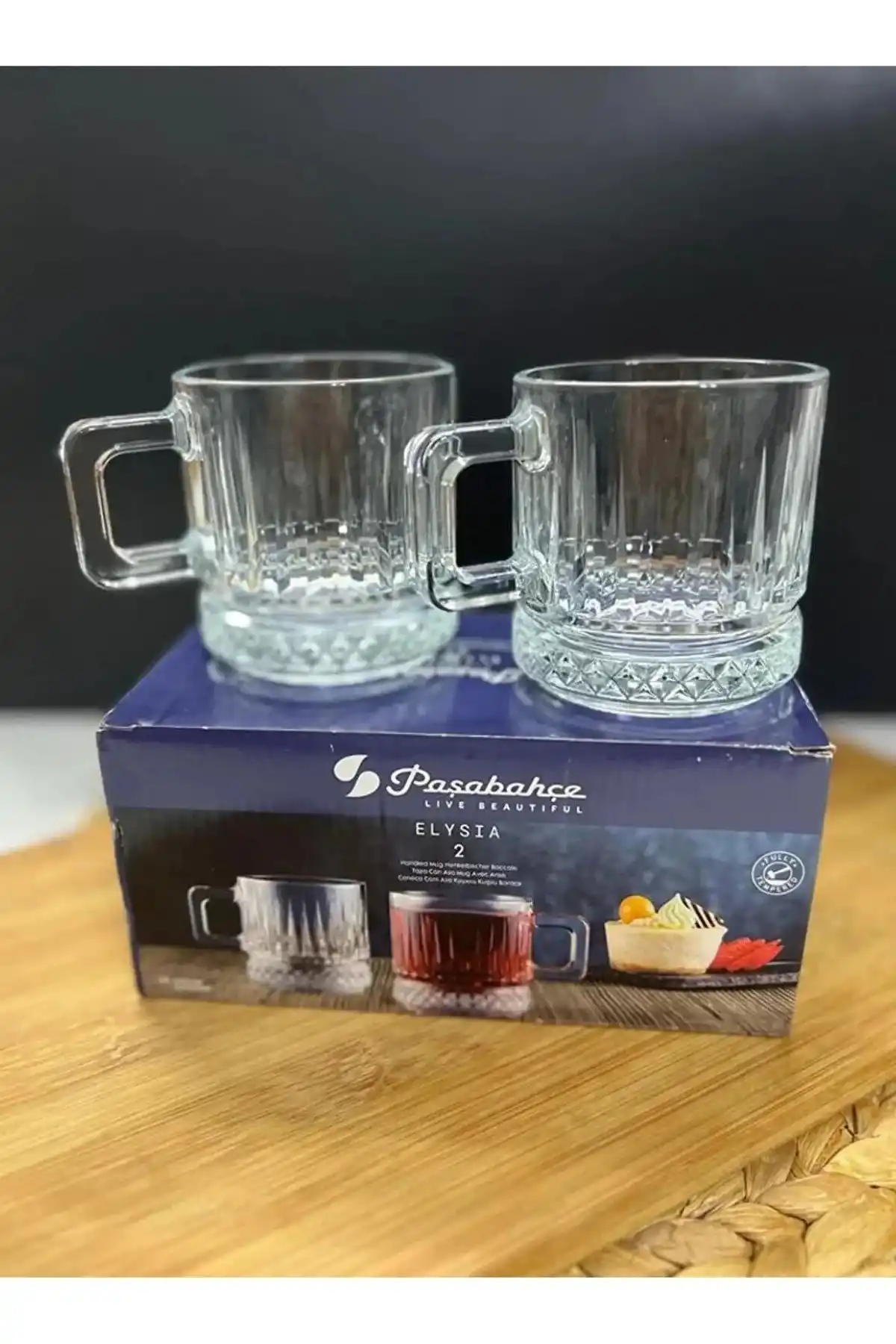 Paşabahçe 55422 Elysia Cam Kupa 195 cc 2li