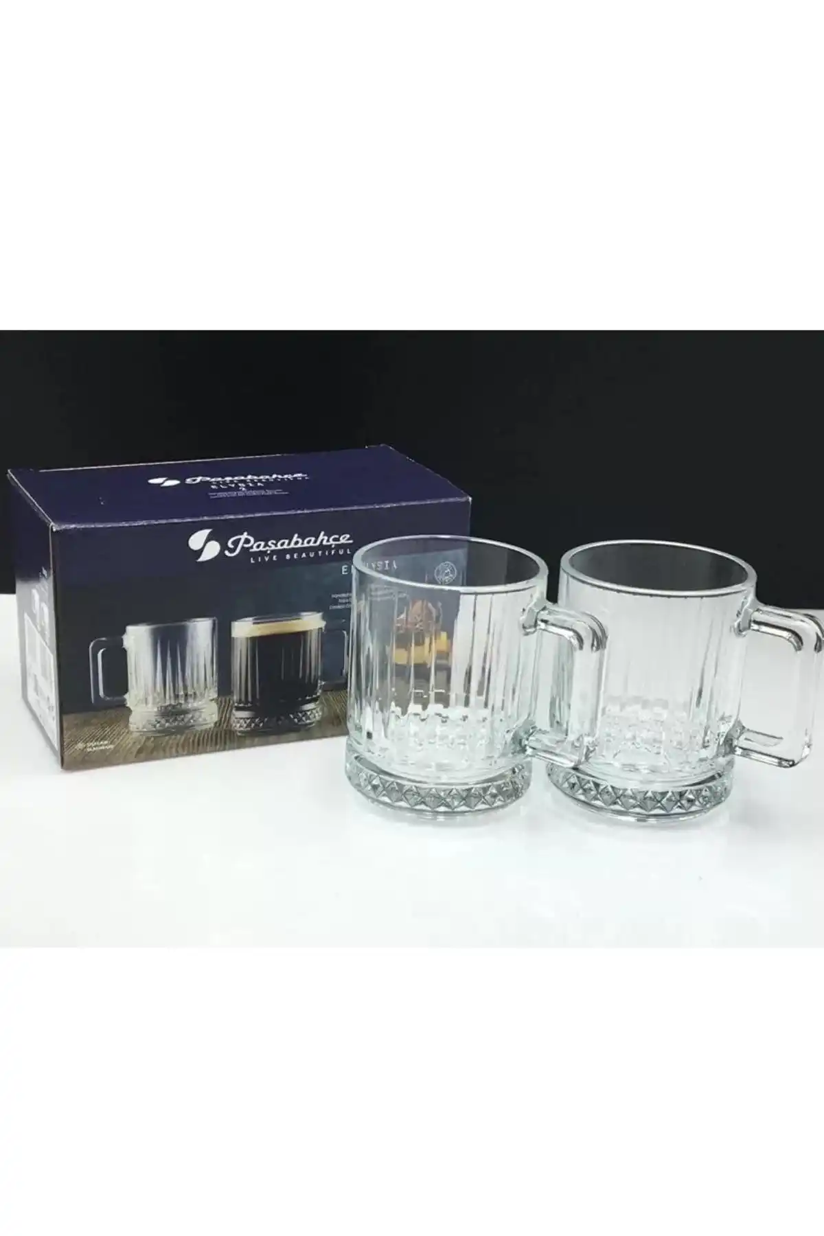 Paşabahçe 55432 Elsia Cam Kahve Kupası 250 cc 2li