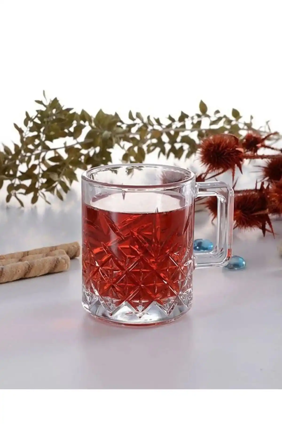 Paşabahçe 55462 Timeless Kulplu Cam Kupa 250 cc 2’li