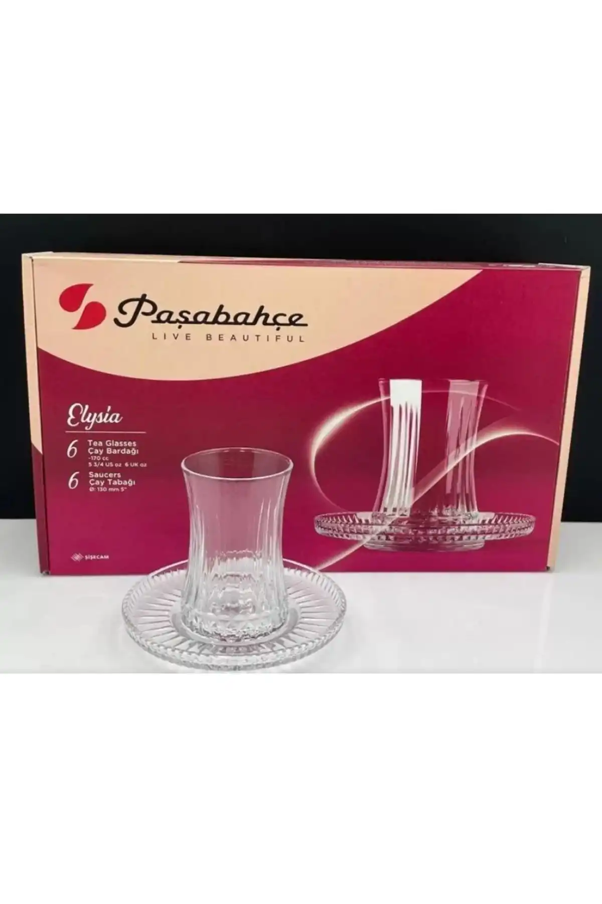 Paşabahçe 950097 Elysia Çay Seti 170 cc 12 Parça