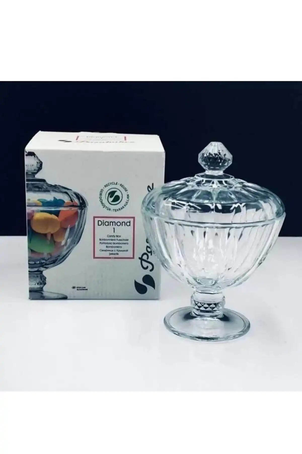 Paşabahçe 96571 Diamond Cam Şekerlik 280 cc