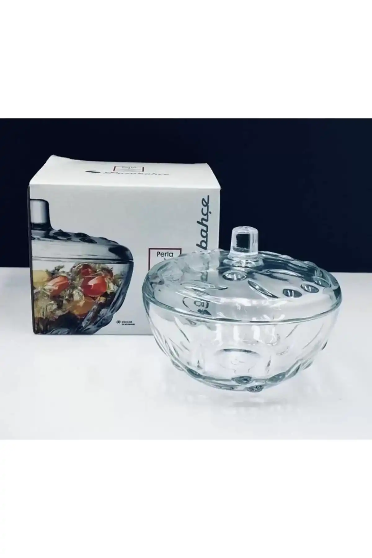Paşabahçe 97236 Perla Cam Şekerlik 14x11.2 cm