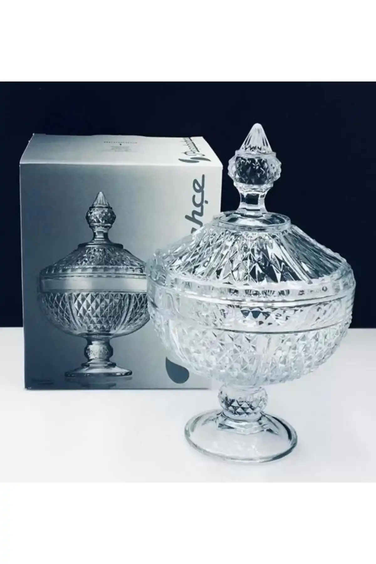 Paşabahçe 97242 Diamond Cam Şekerlik
