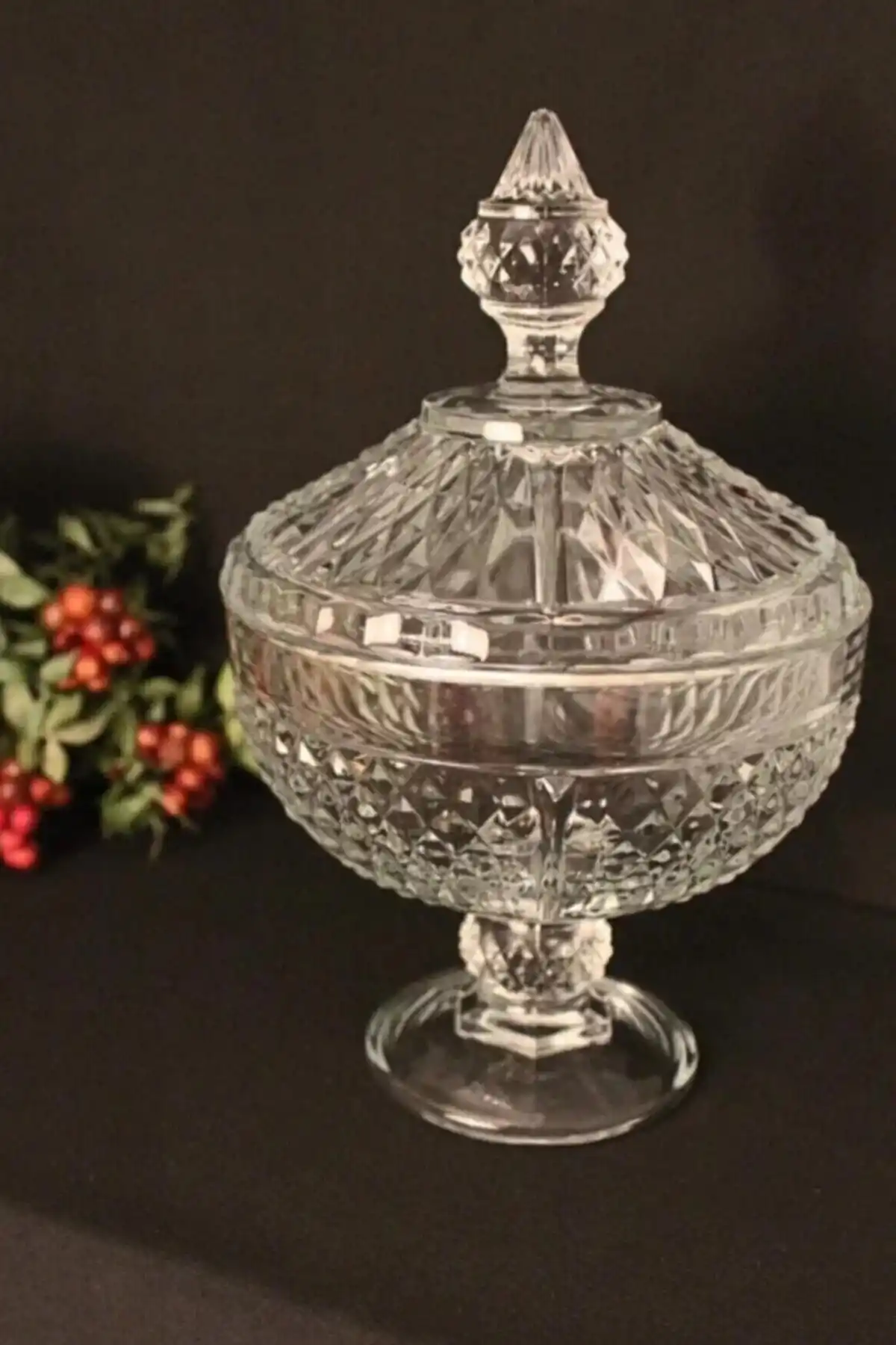 Paşabahçe 97242 Diamond Cam Şekerlik