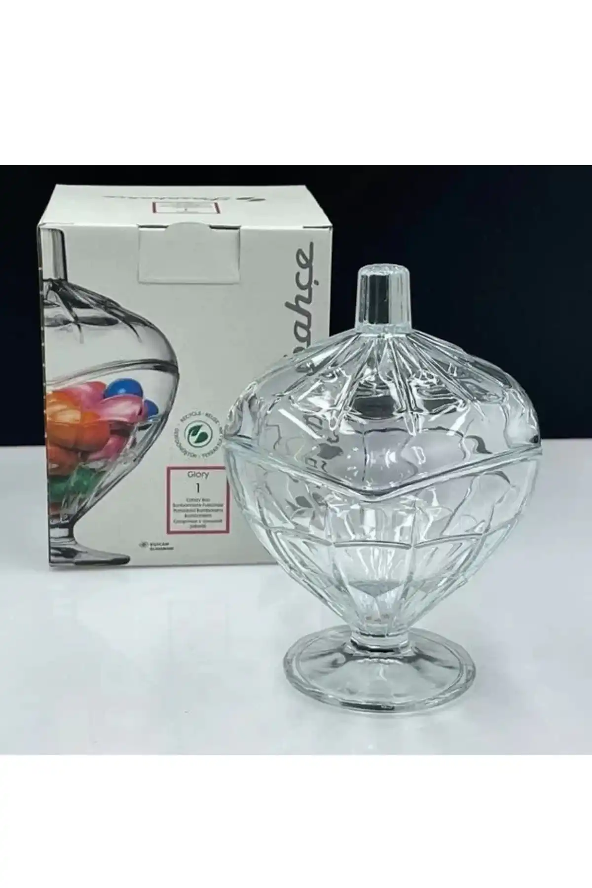 Paşabahçe 98585 Glory Cam Şekerlik 14.85x11.1 cm