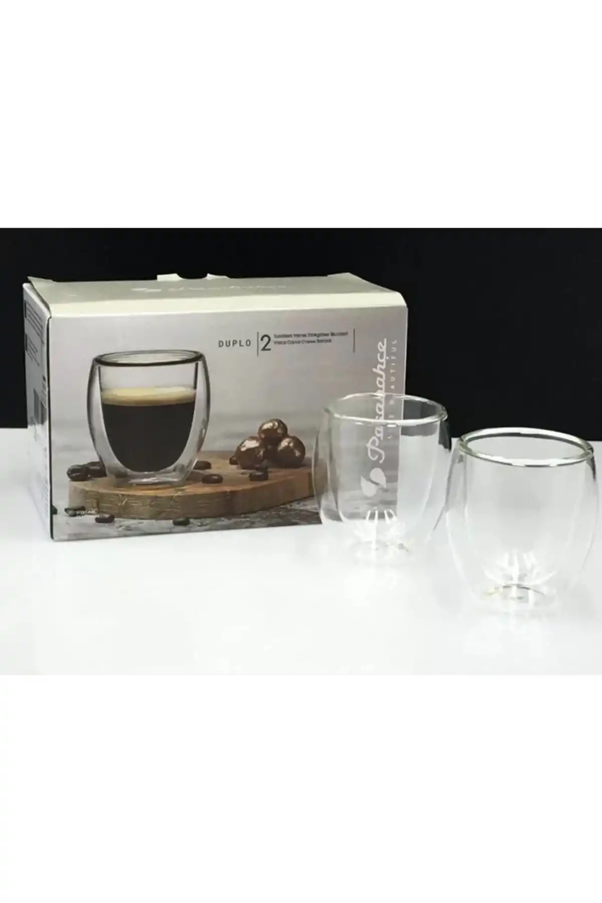 Paşabahçe Q005 Duplo Borosilkat Su Bardağı 100 cc 2 Adet