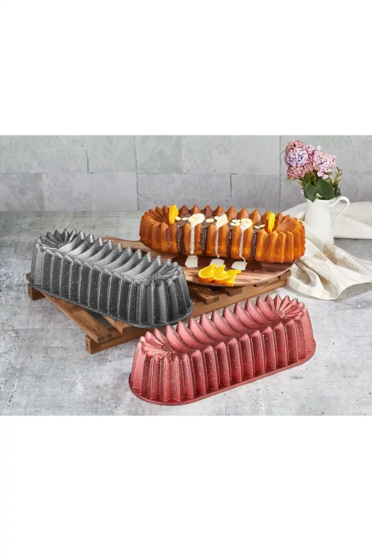 Polo Chef EVE135 Everest Döküm Kek Kalıbı 35 Cm