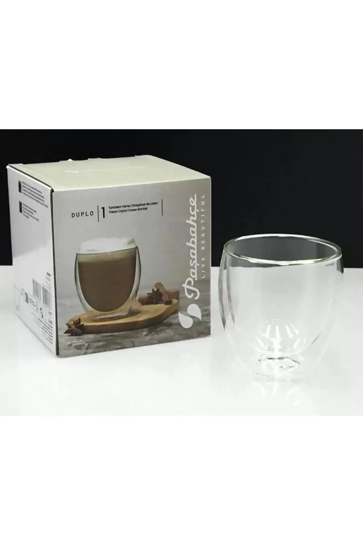 Paşabahçe Q003 Duplo Borosilkat Cam Su Bardağı 300cc 1 Adet