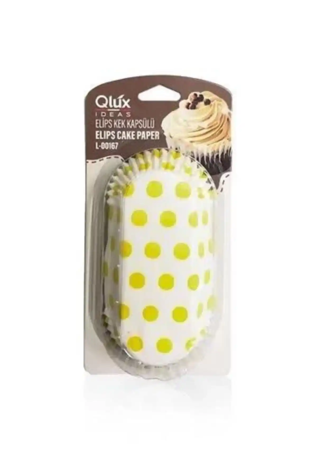 Qlüx 00167 Elips Kağıt Kek Kapsülü