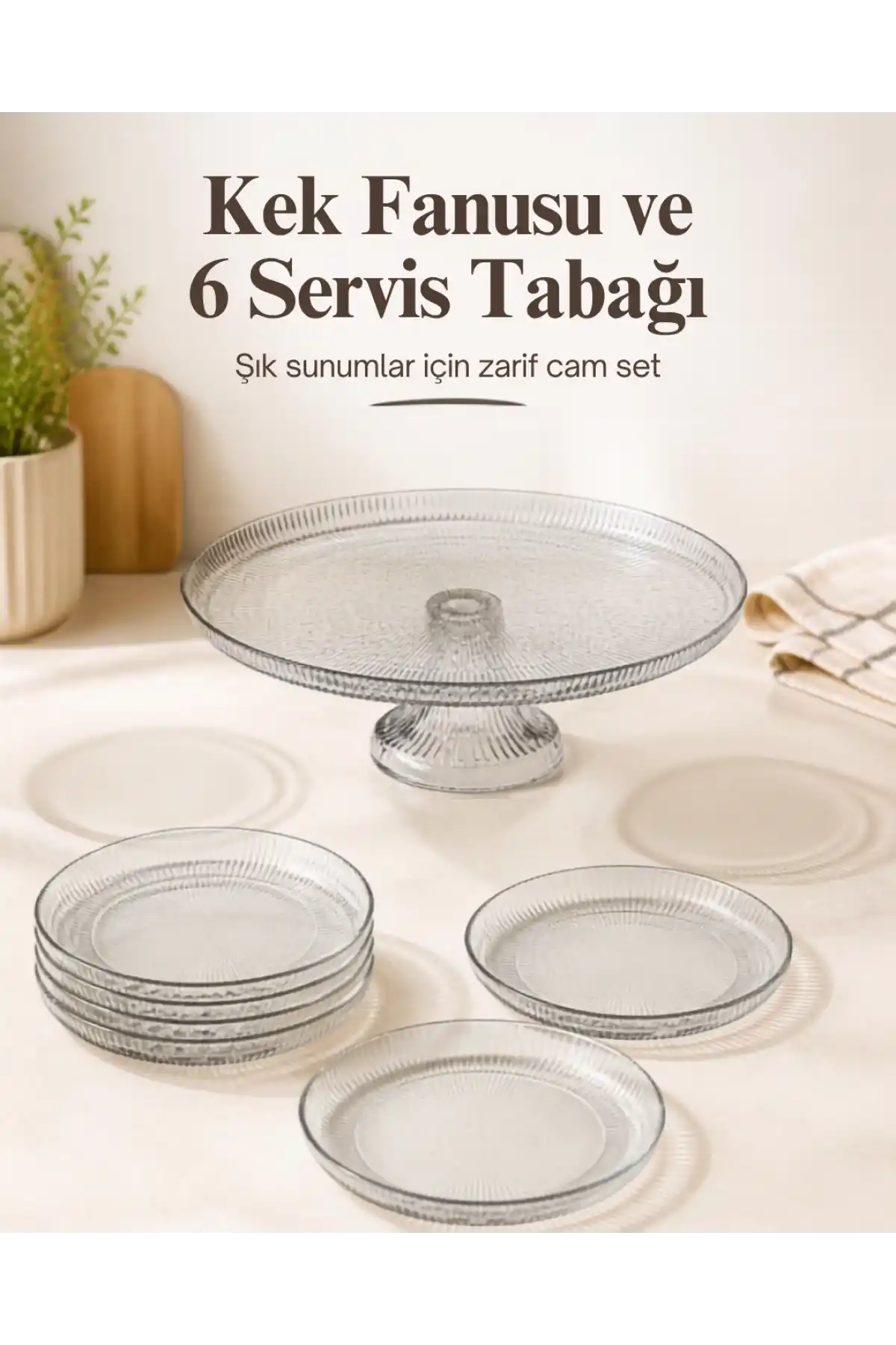 Sigma Lujo Sade Cam 7 Parça İkram Seti
